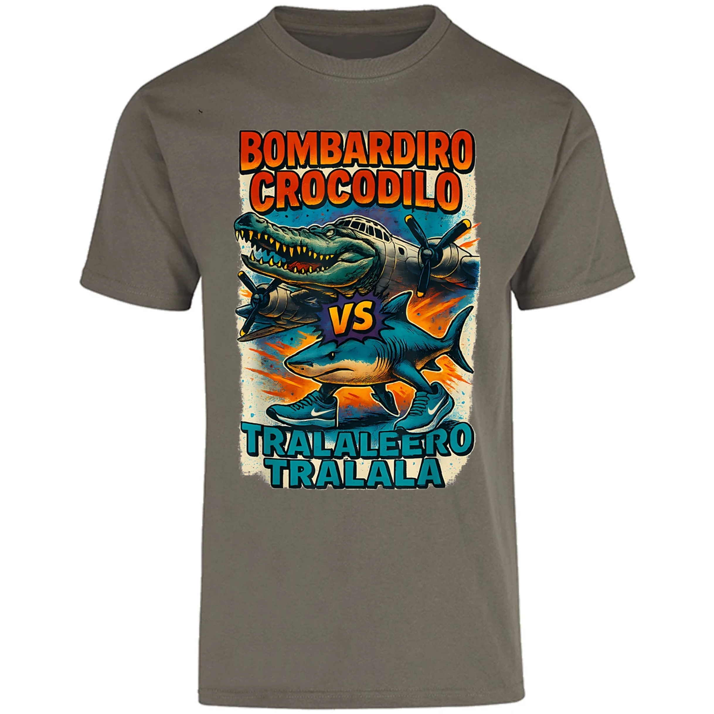 Playera Memes Bombardiro Y Tralalero Tralal para Adulto 4