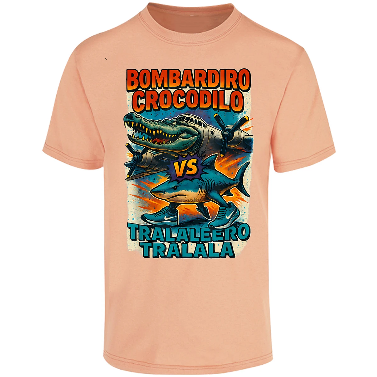 Playera Memes Bombardiro Y Tralalero Tralal para Adulto 30