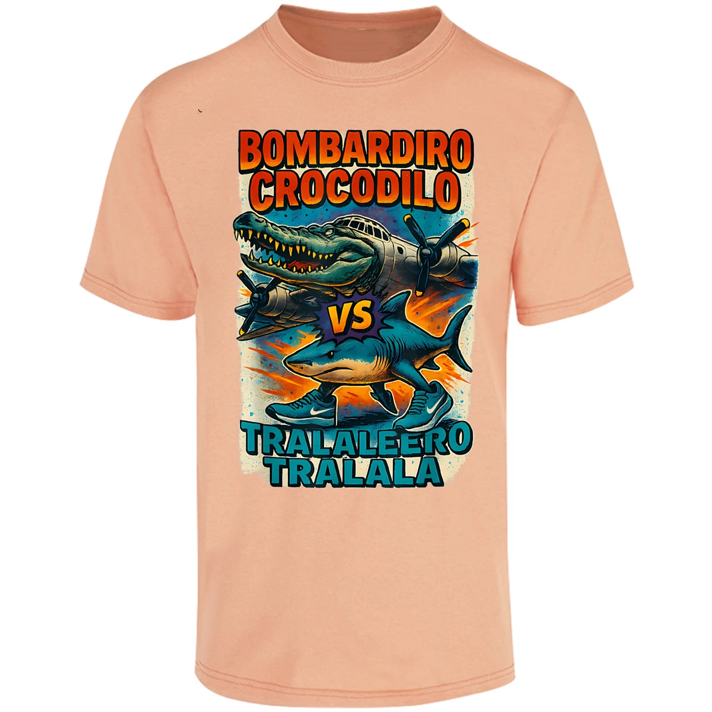 Playera Memes Bombardiro Y Tralalero Tralal para Adulto 30