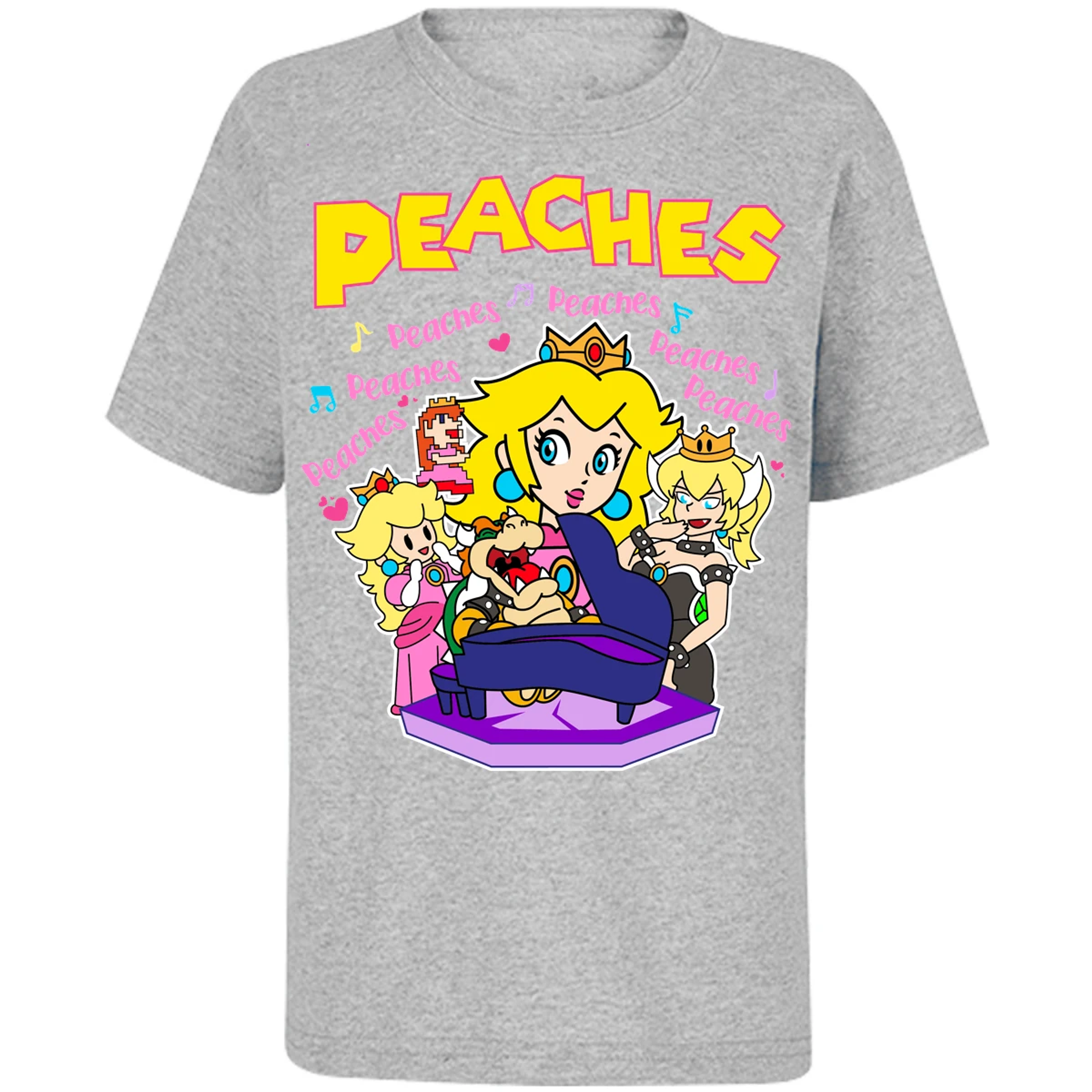 Playera Mario Bros Peaches Song para Niño 2