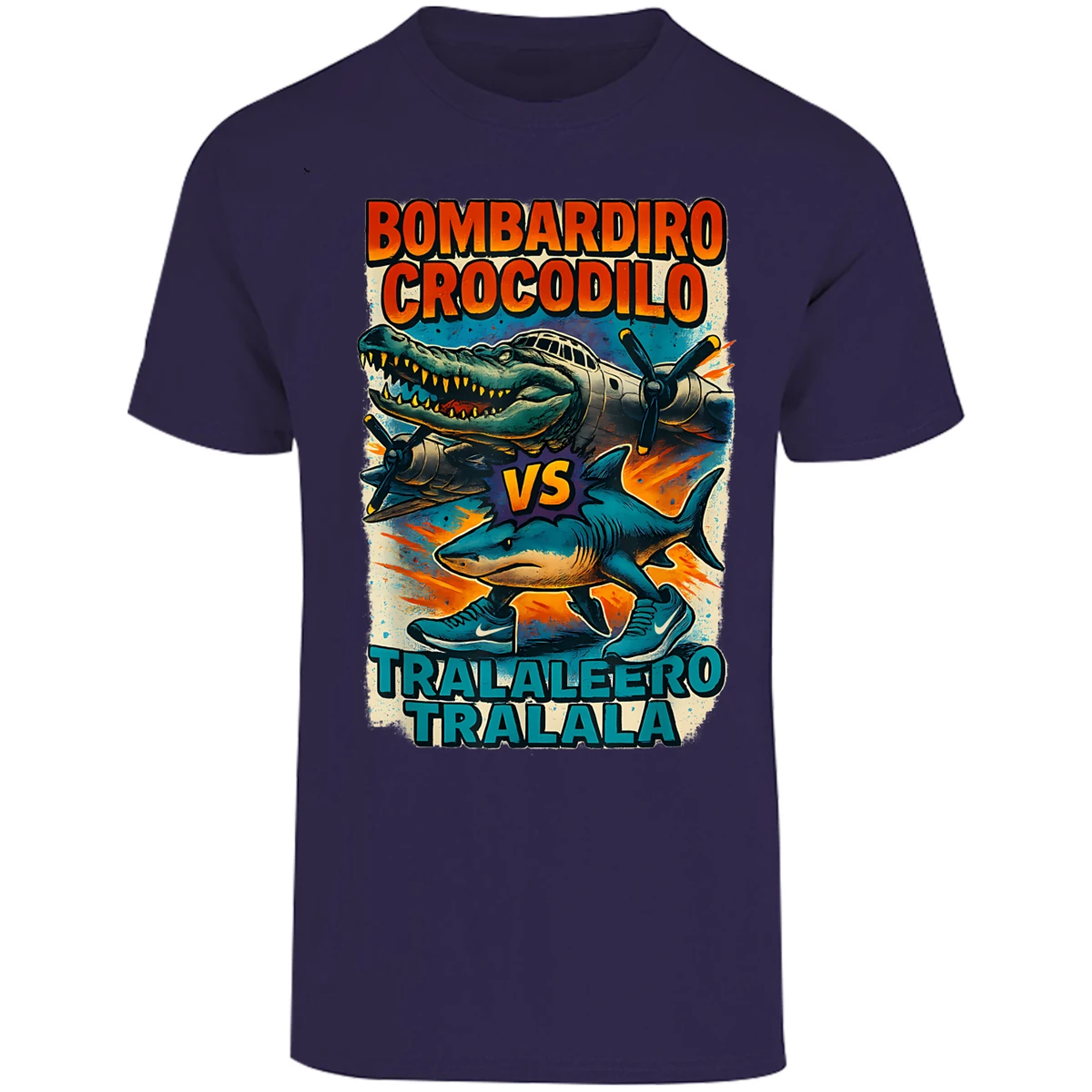 Playera Memes Bombardiro Y Tralalero Tralal para Adulto 25