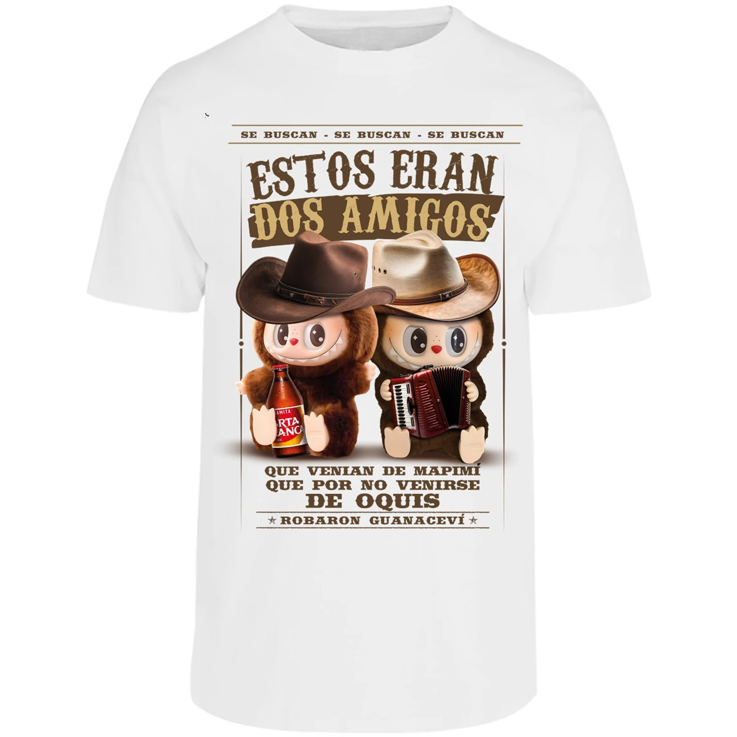 Playera Labubu Labubus Norteos 2 Amigos para Adulto 1