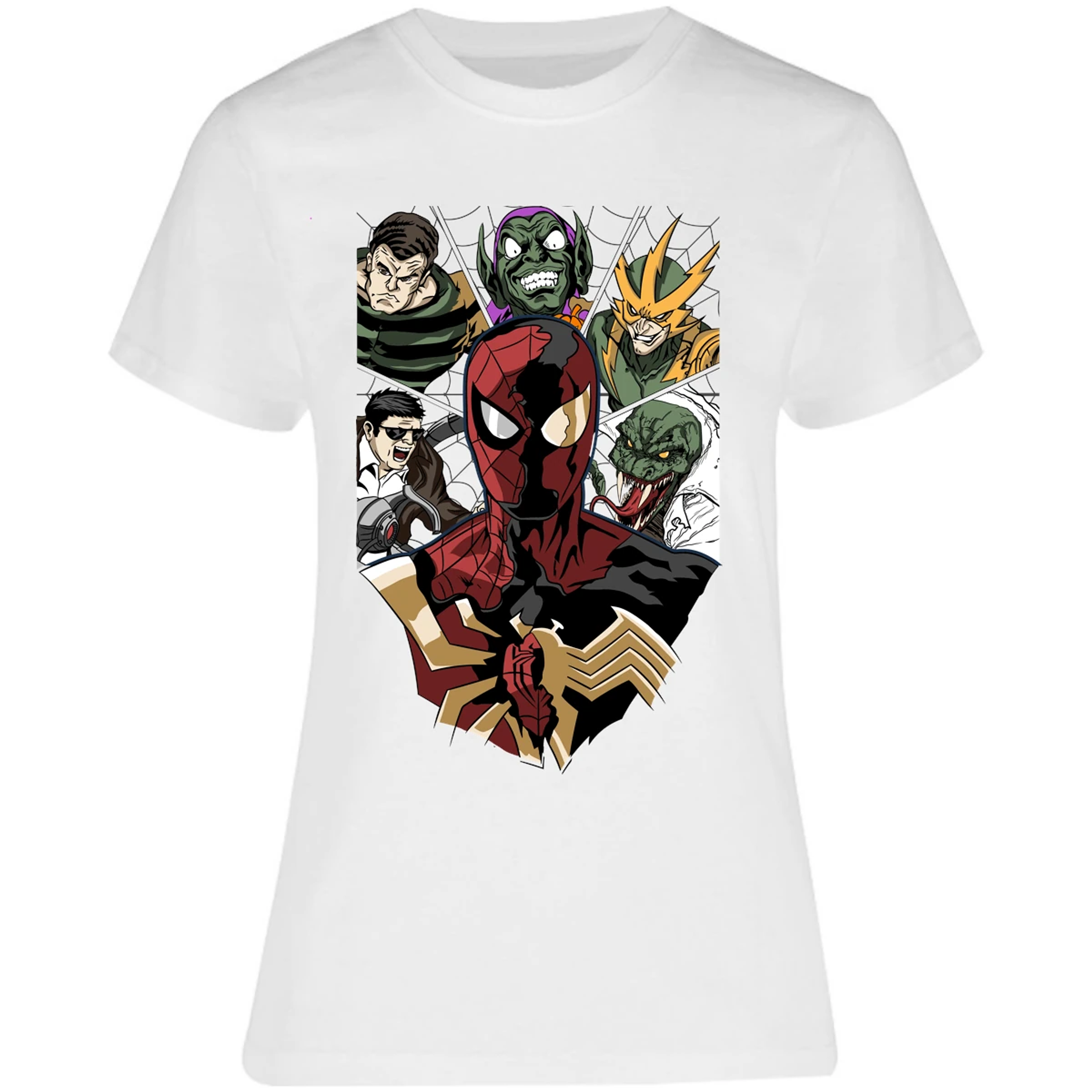 Blusa Marvel Spiderman Vs Villanos Blusa para Mujer 16