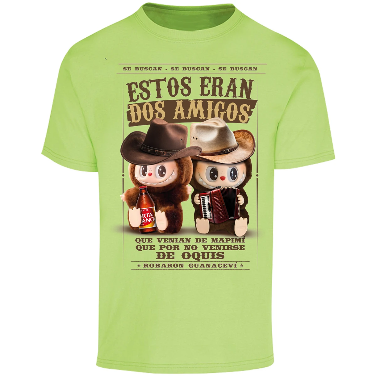 Playera Labubu Labubus Norteos 2 Amigos para Adulto 5