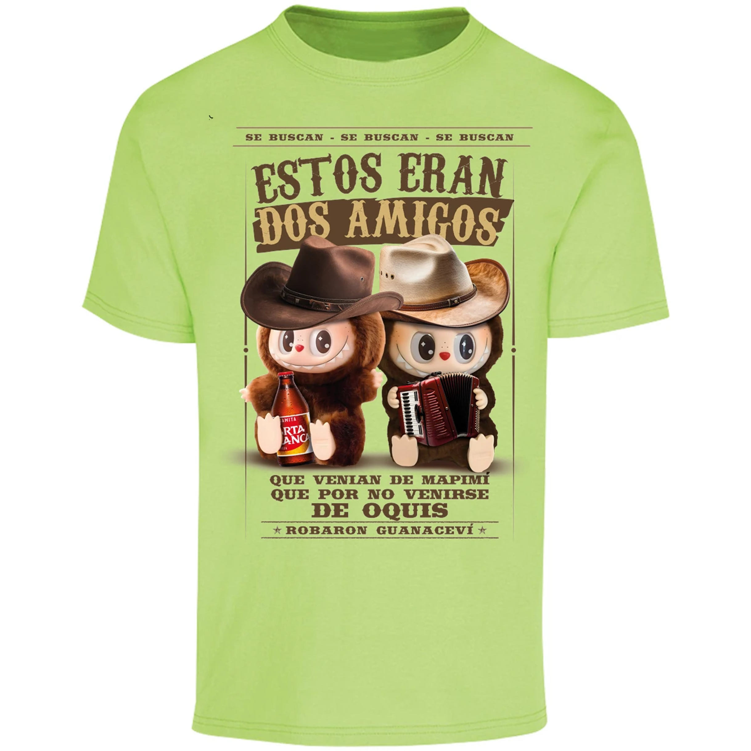 Playera Labubu Labubus Norteos 2 Amigos para Adulto 5