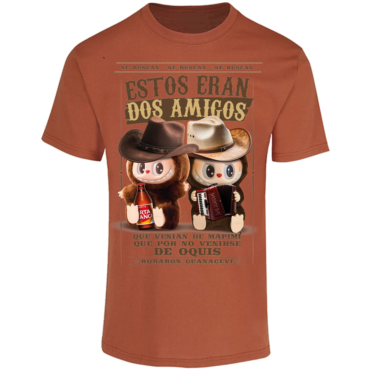 Playera Labubu Labubus Norteos 2 Amigos para Adulto 6