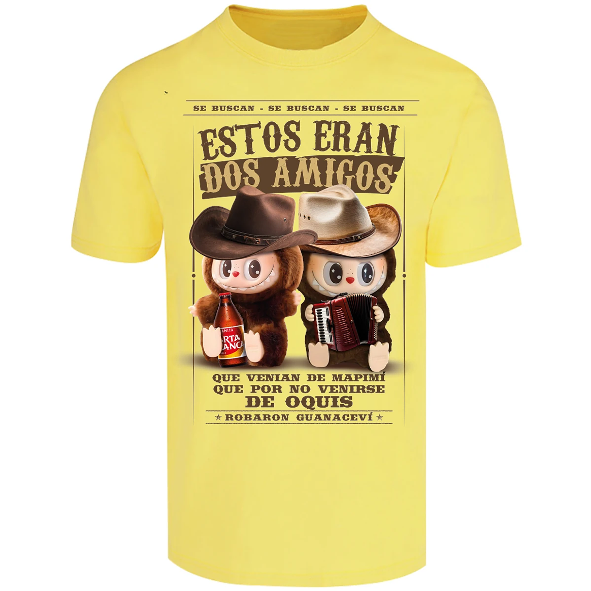 Playera Labubu Labubus Norteos 2 Amigos para Adulto 8