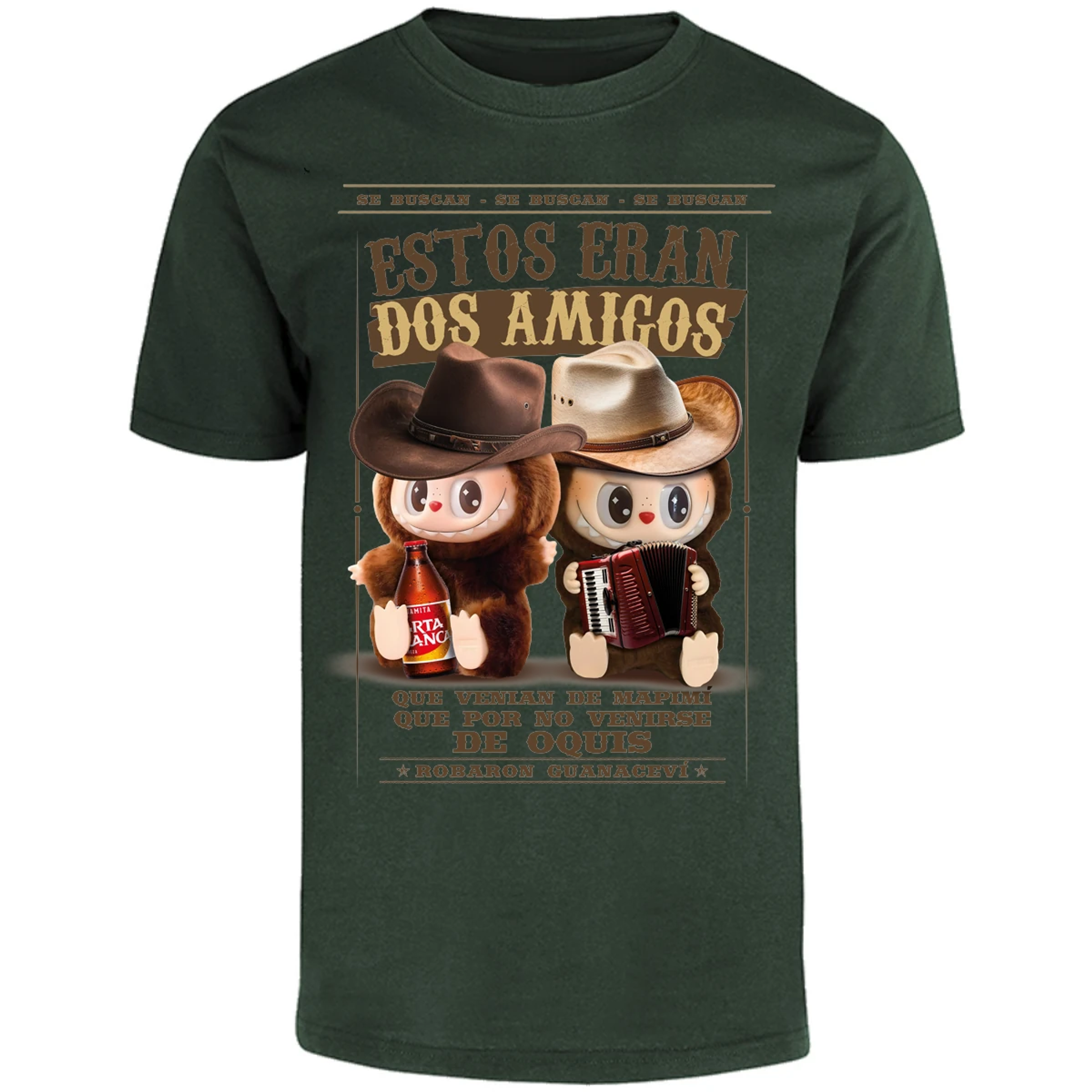 Playera Labubu Labubus Norteos 2 Amigos para Adulto 9