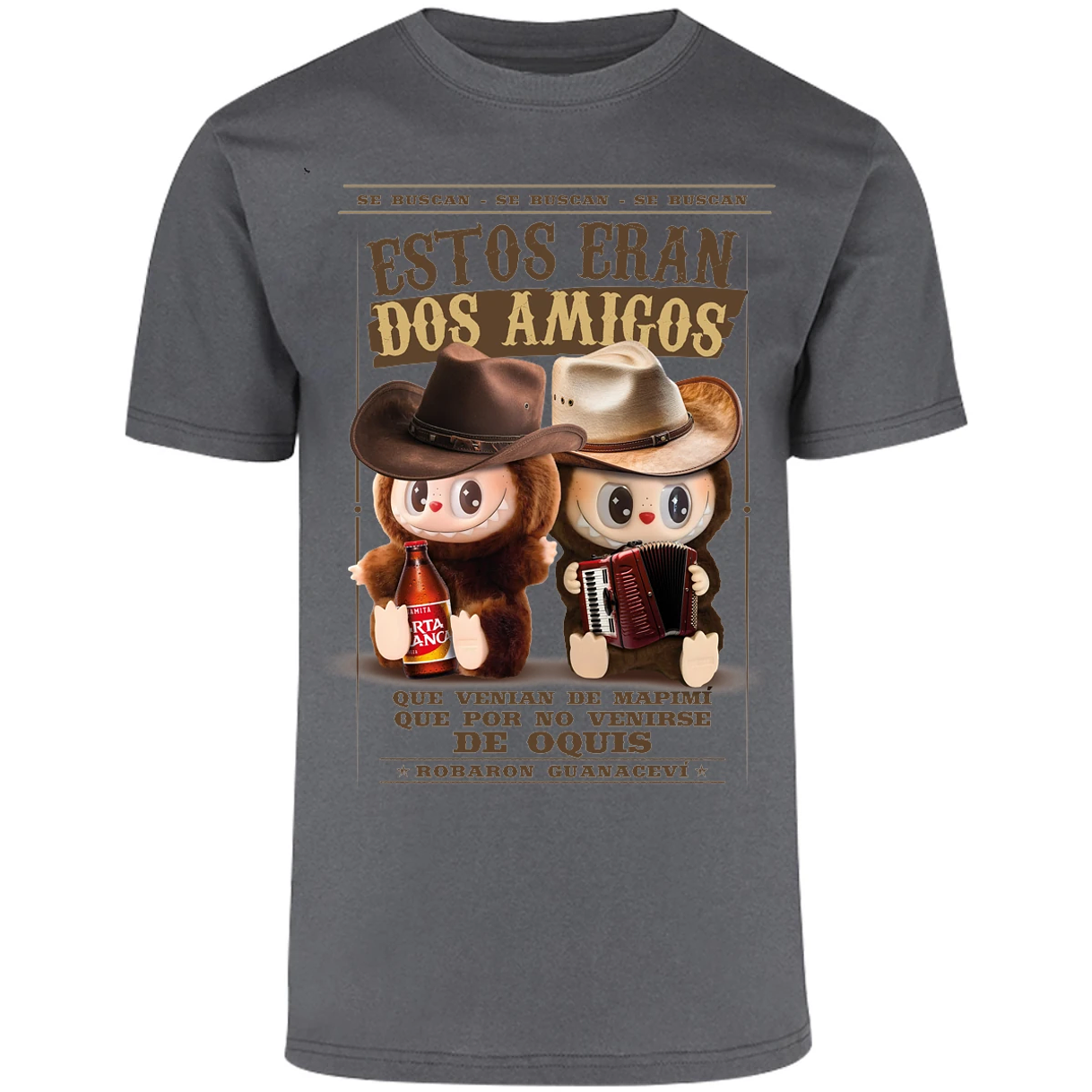 Playera Labubu Labubus Norteos 2 Amigos para Adulto 13
