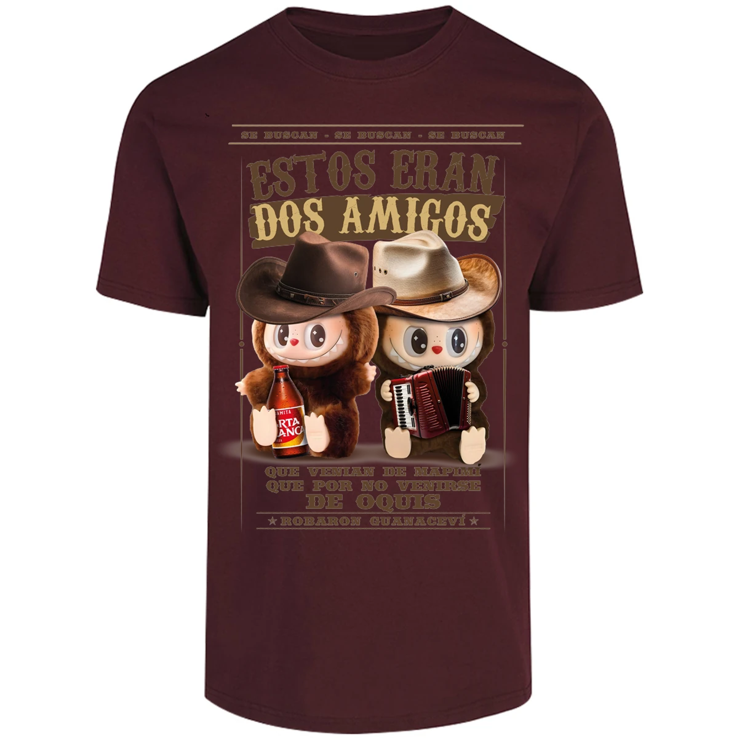 Playera Labubu Labubus Norteos 2 Amigos para Adulto 17