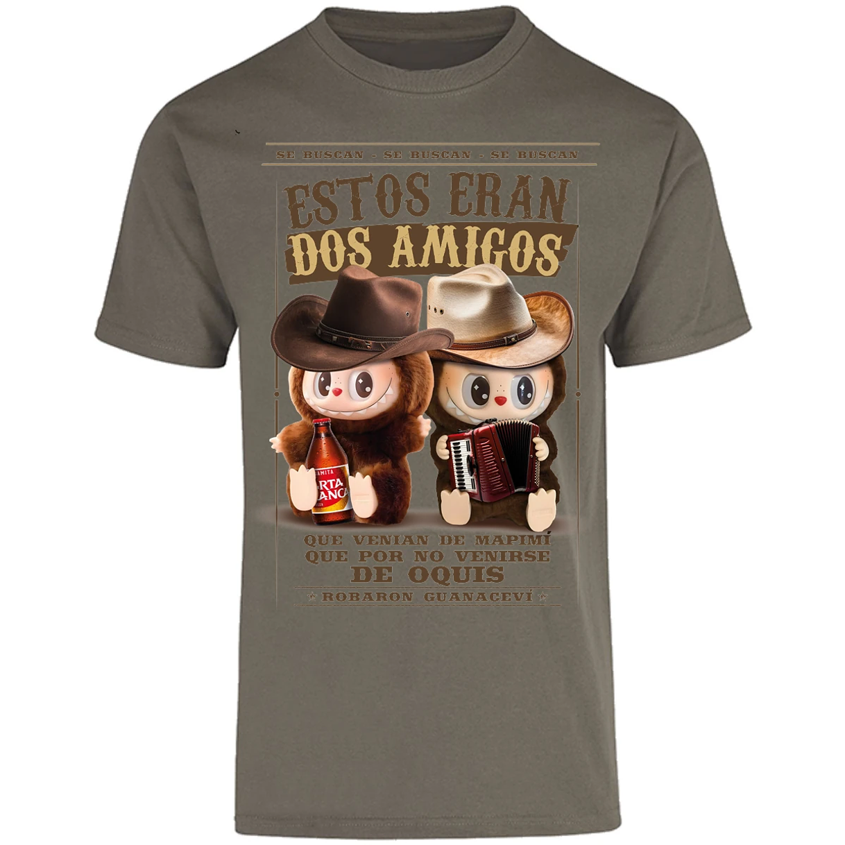 Playera Labubu Labubus Norteos 2 Amigos para Adulto 20