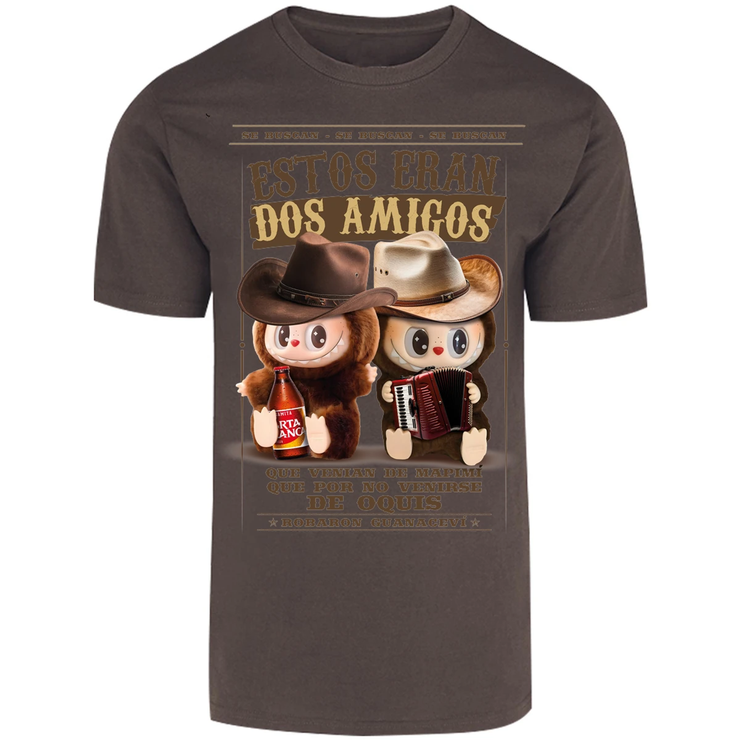 Playera Labubu Labubus Norteos 2 Amigos para Adulto 21