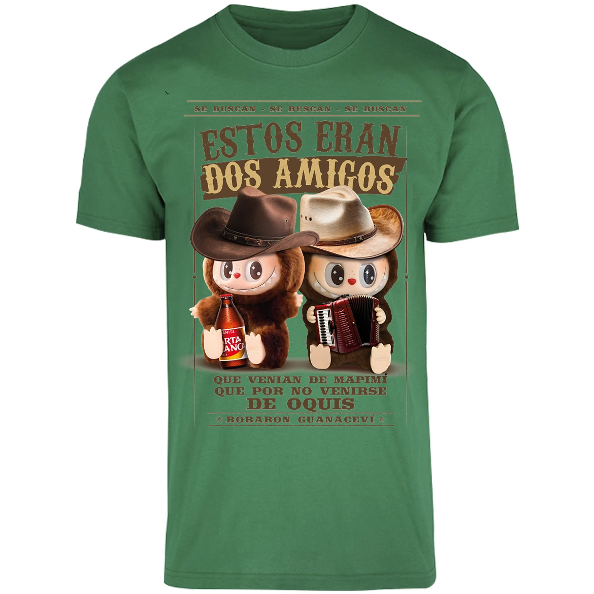 Playera Labubu Labubus Norteos 2 Amigos para Adulto 25