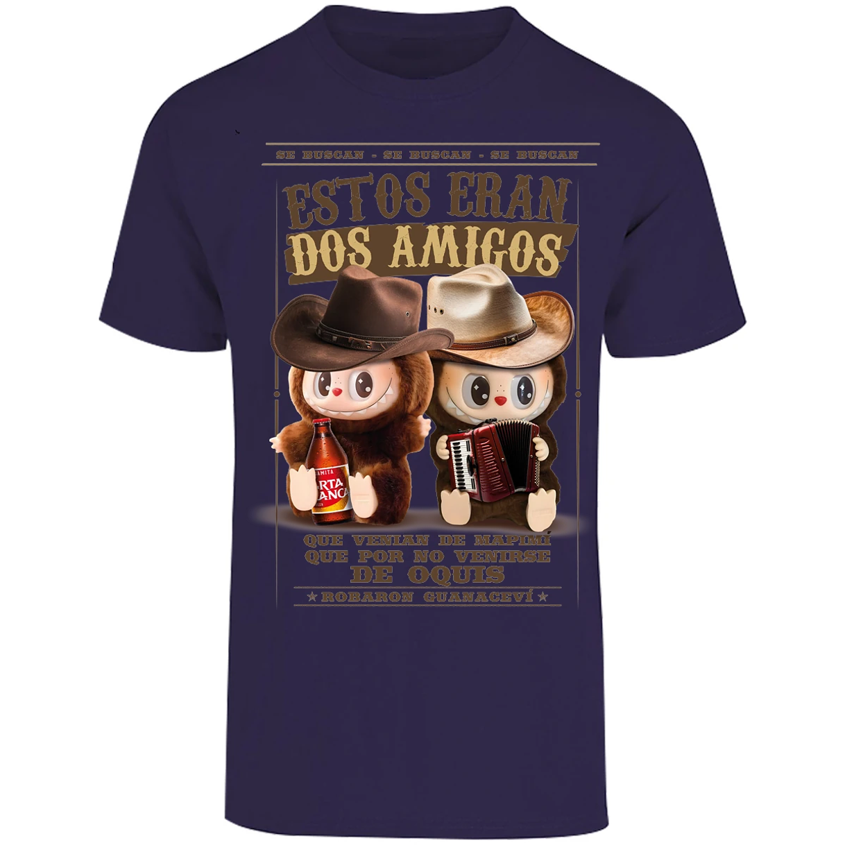 Playera Labubu Labubus Norteos 2 Amigos para Adulto 26