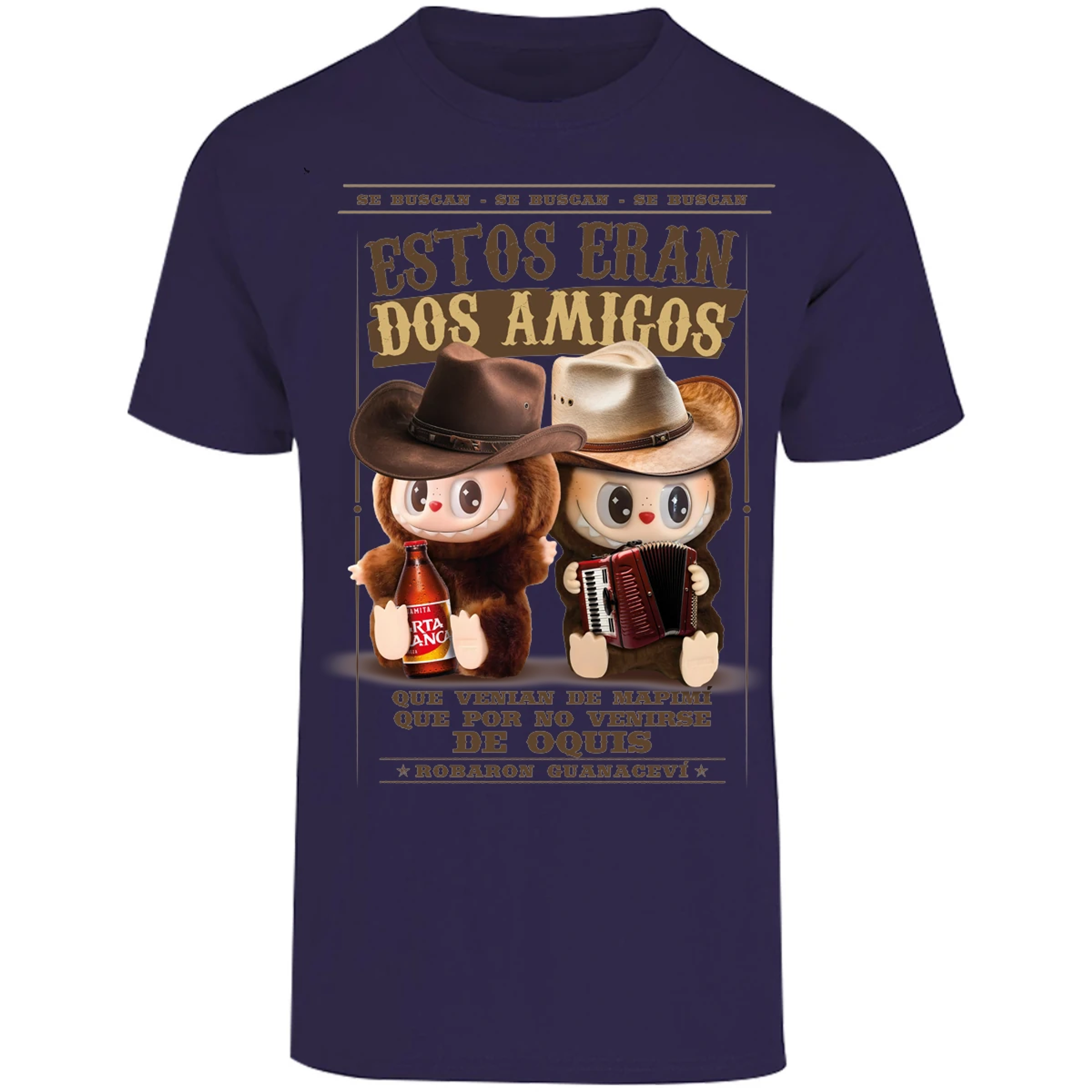 Playera Labubu Labubus Norteos 2 Amigos para Adulto 26