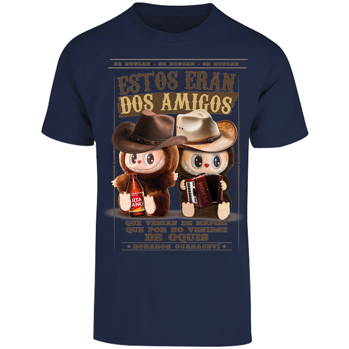 Playera Labubu Labubus Norteos 2 Amigos para Adulto 29