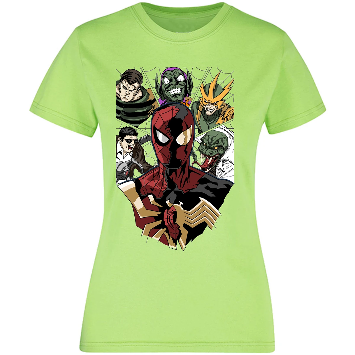 Blusa Marvel Spiderman Vs Villanos Blusa para Mujer 7