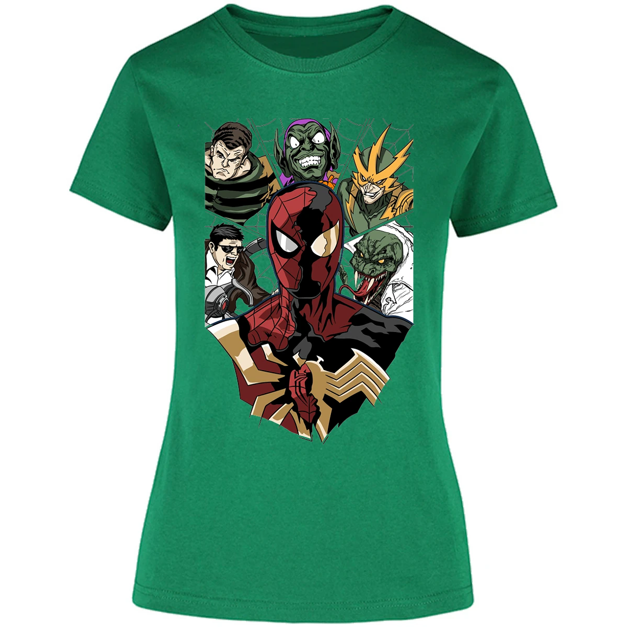 Blusa Marvel Spiderman Vs Villanos Blusa para Mujer 1