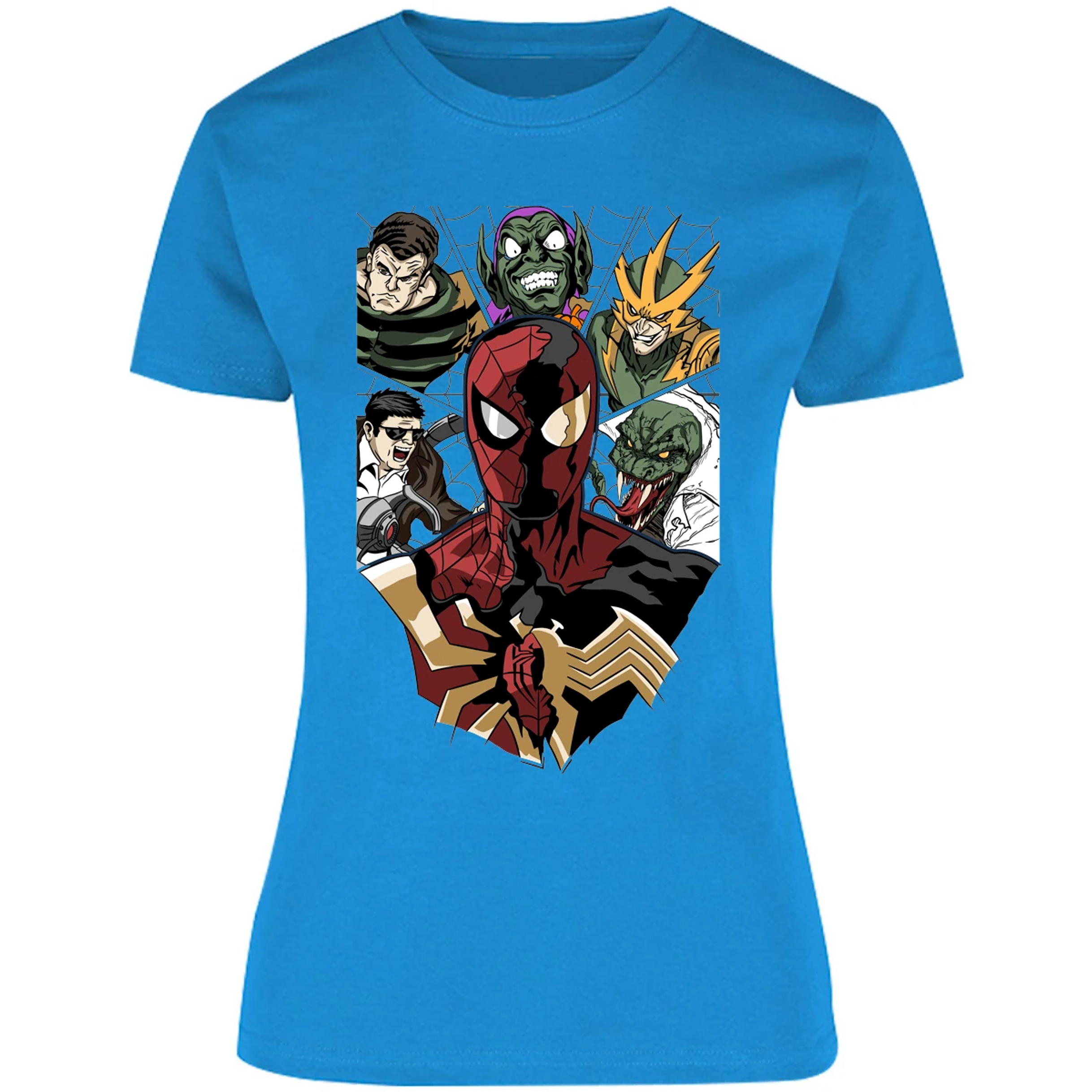 Blusa Marvel Spiderman Vs Villanos Blusa para Mujer 4