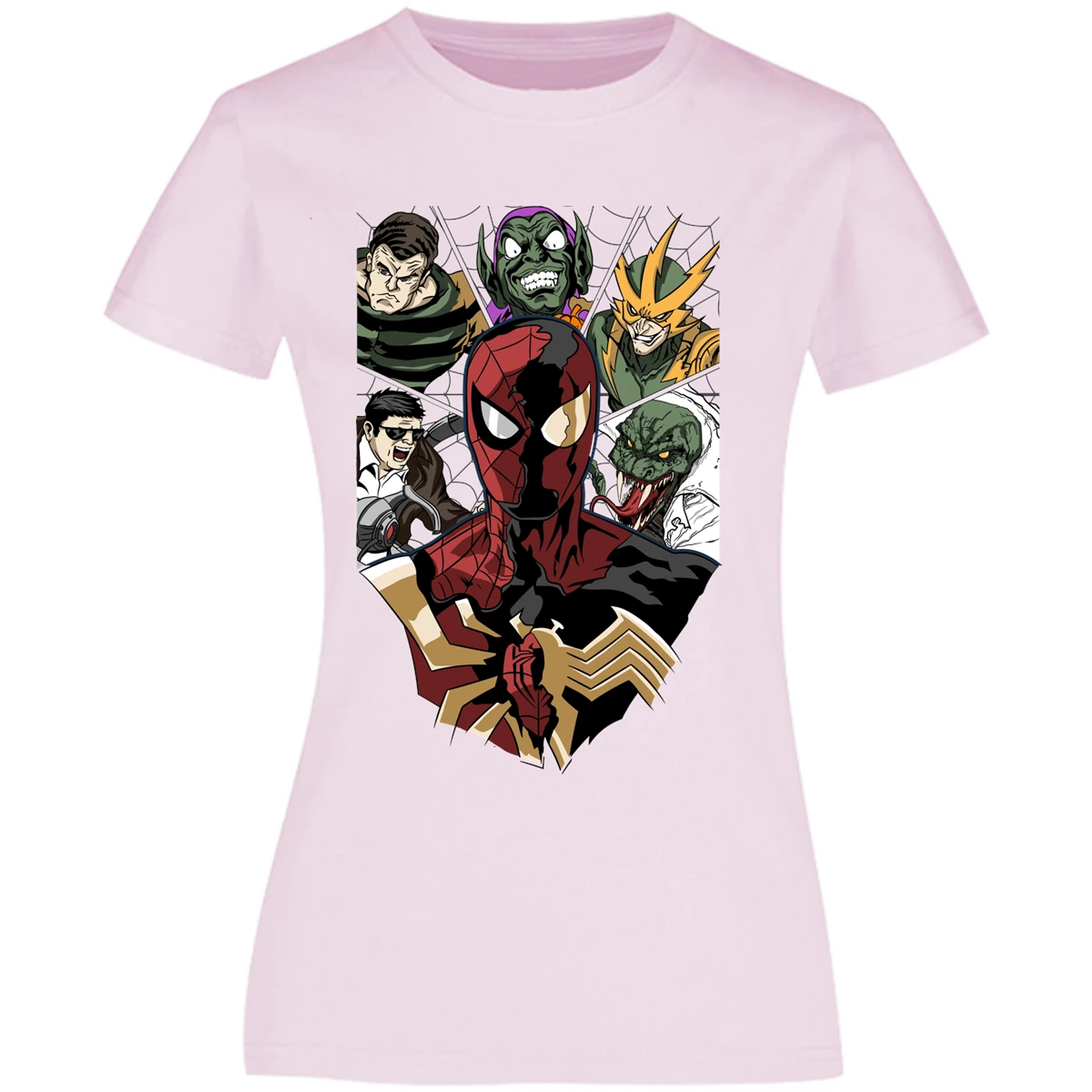 Blusa Marvel Spiderman Vs Villanos Blusa para Mujer 14
