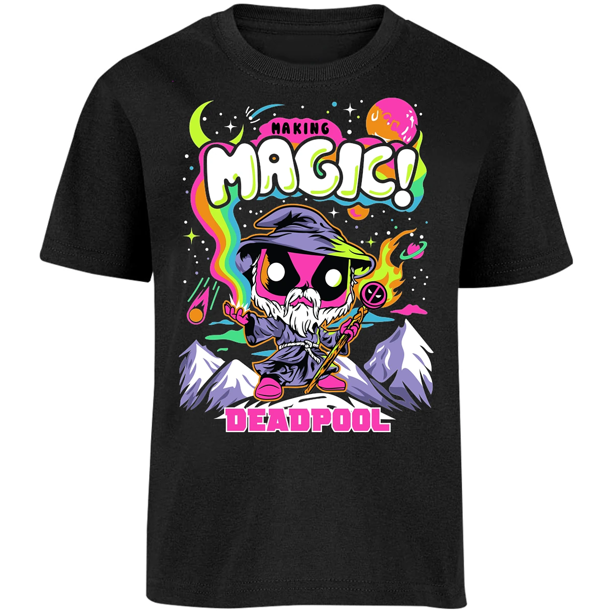 Playera Marvel Deadpool Funko Magic para Niño 4