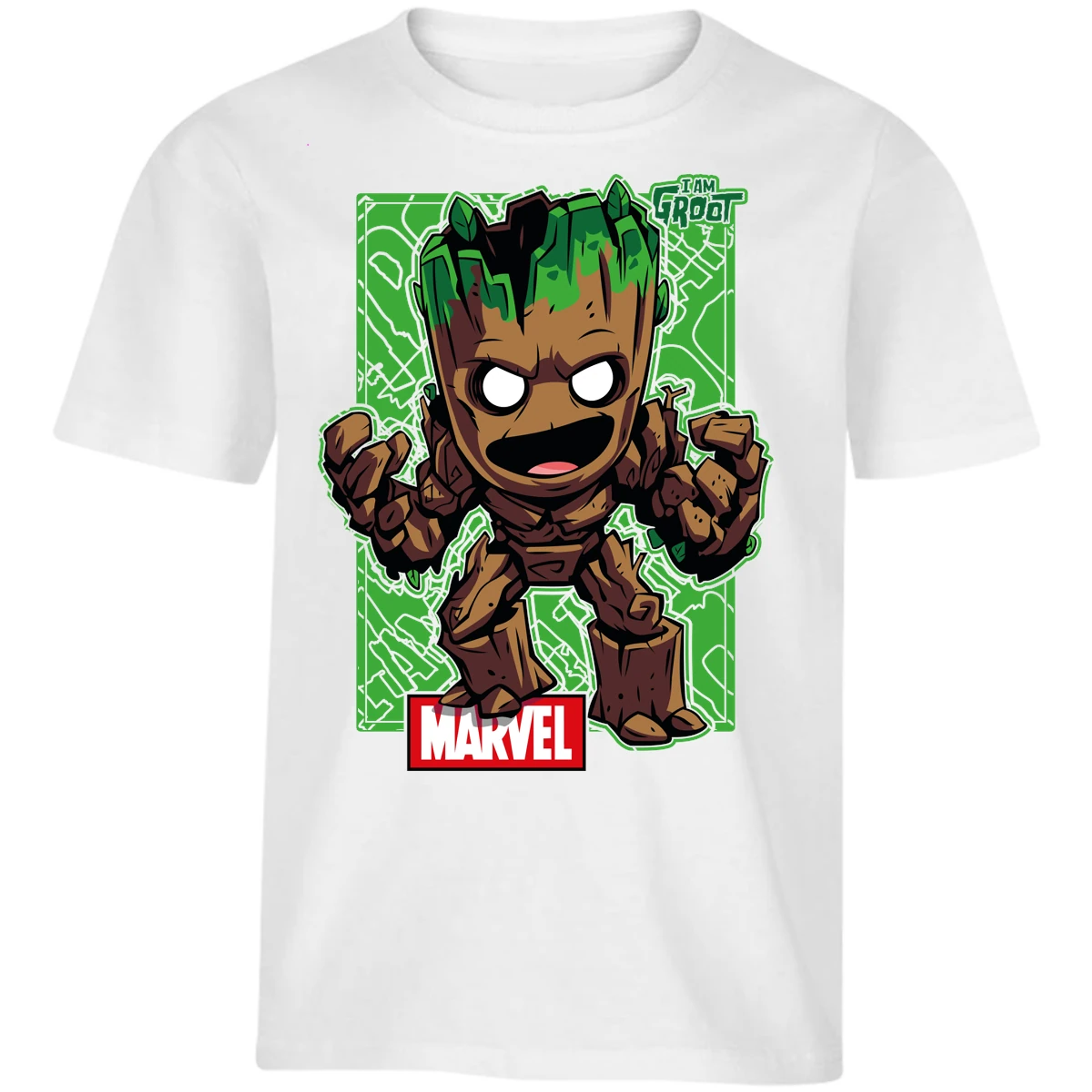 Playera Marvel Groot para Niño 13