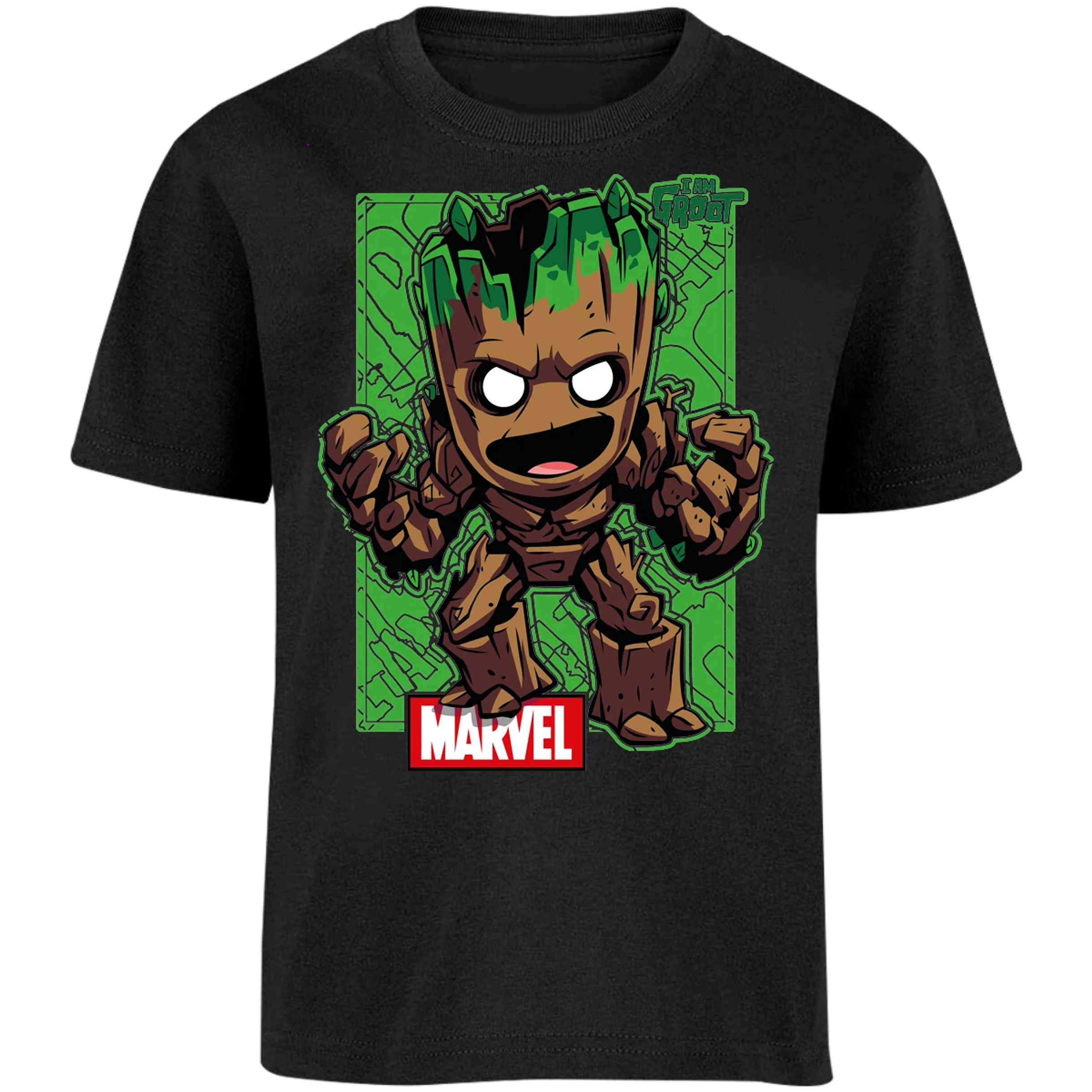 Playera Marvel Groot para Niño 17