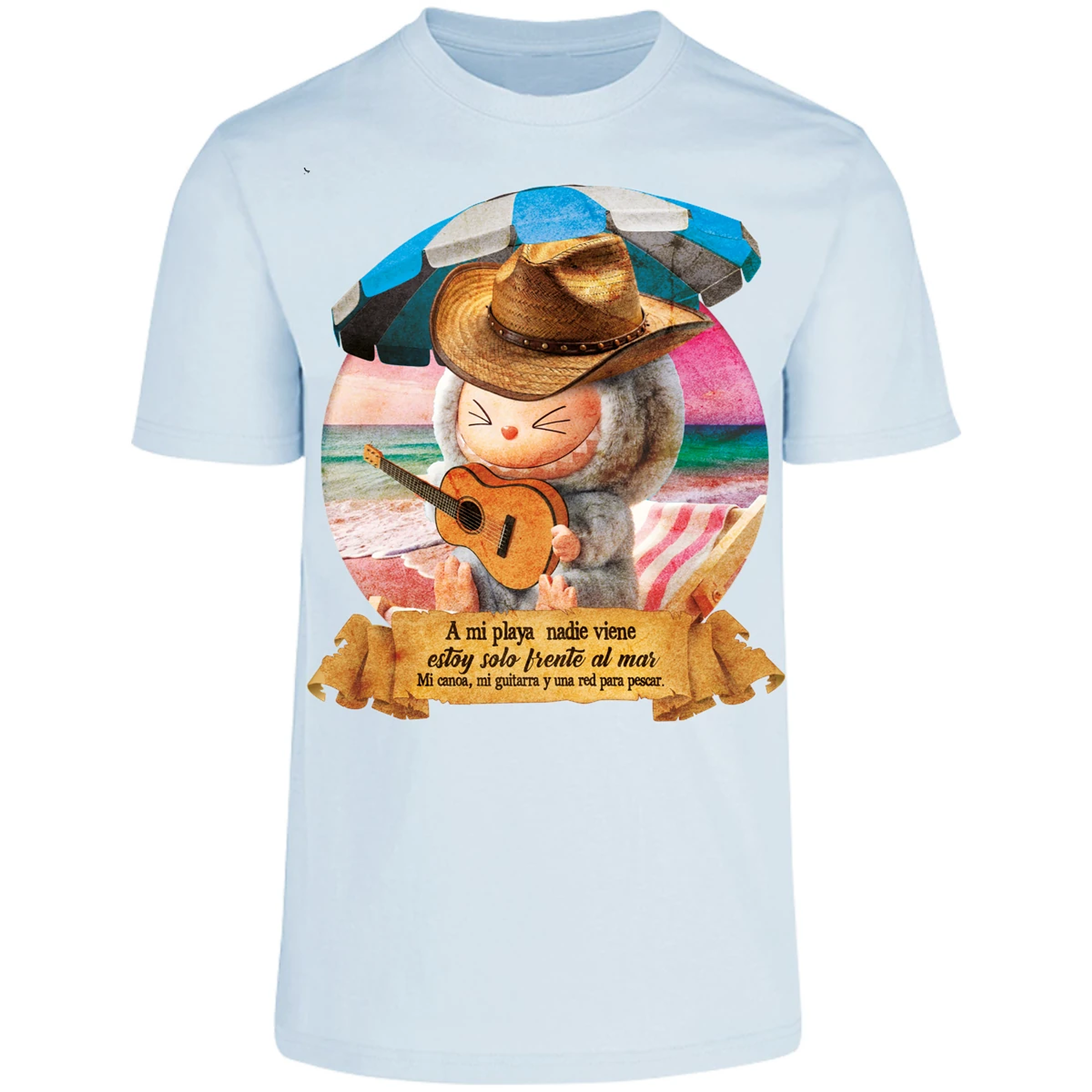 Playera Labubu Labubus Norteos Mi Playa para Adulto 3