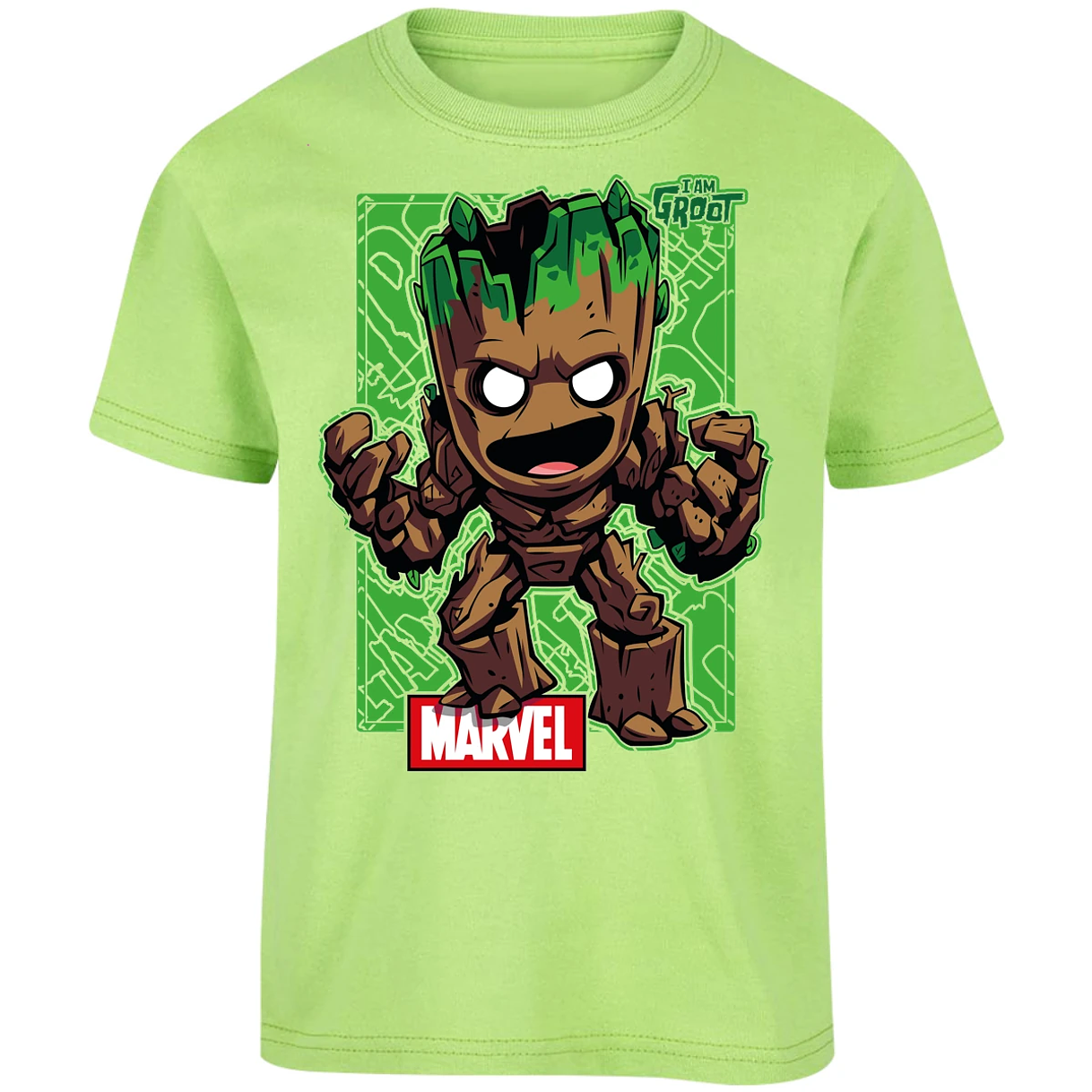 Playera Marvel Groot para Niño 12