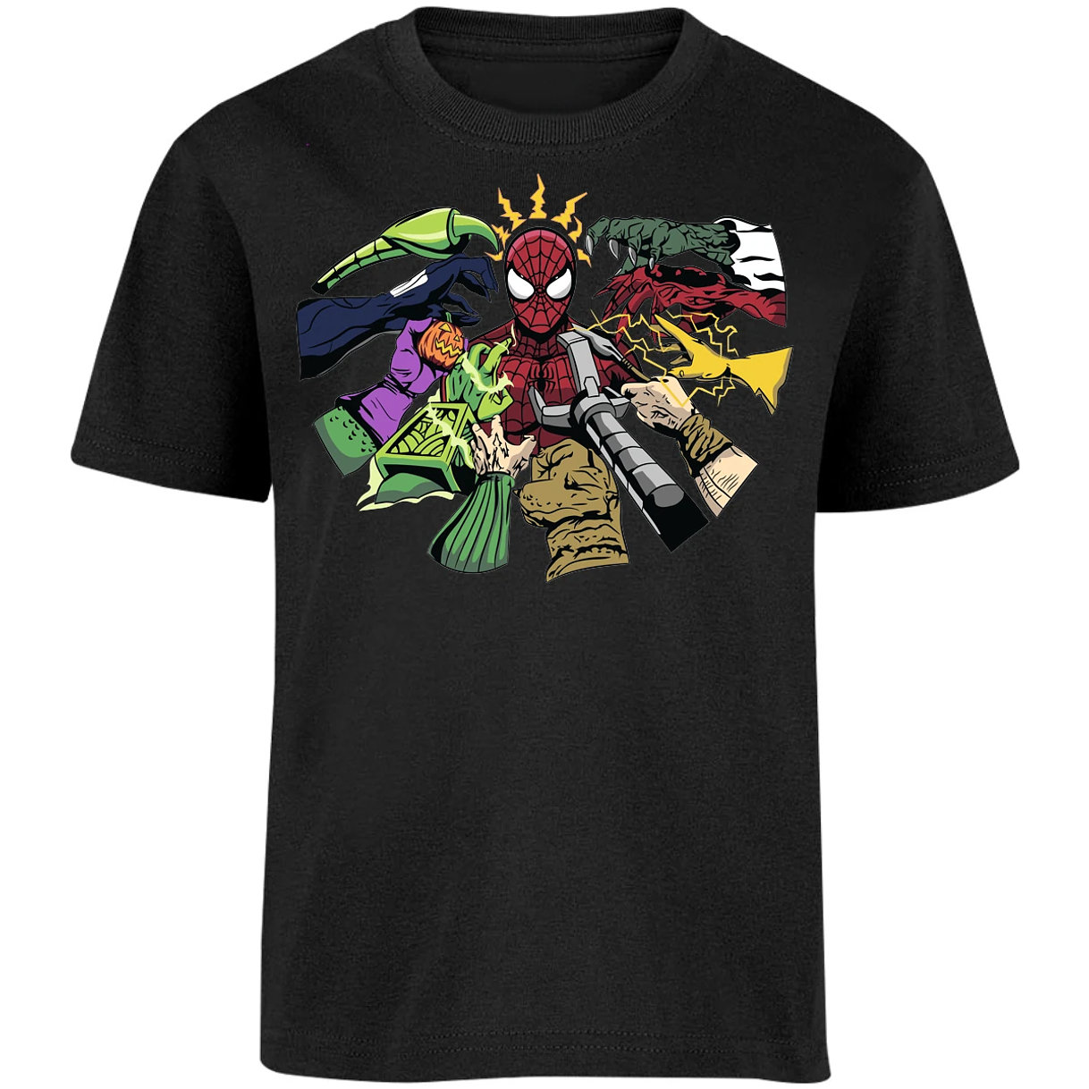 Playera Marvel Spiderman Manos Villanas para Niño 4