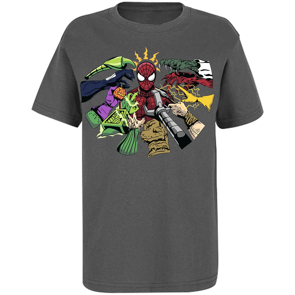Playera Marvel Spiderman Manos Villanas para Niño 12