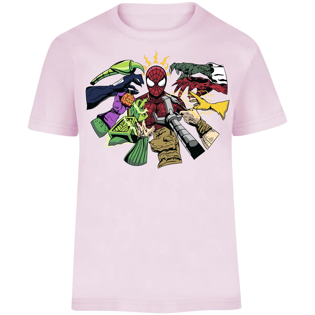 Playera Marvel Spiderman Manos Villanas para Niño 6
