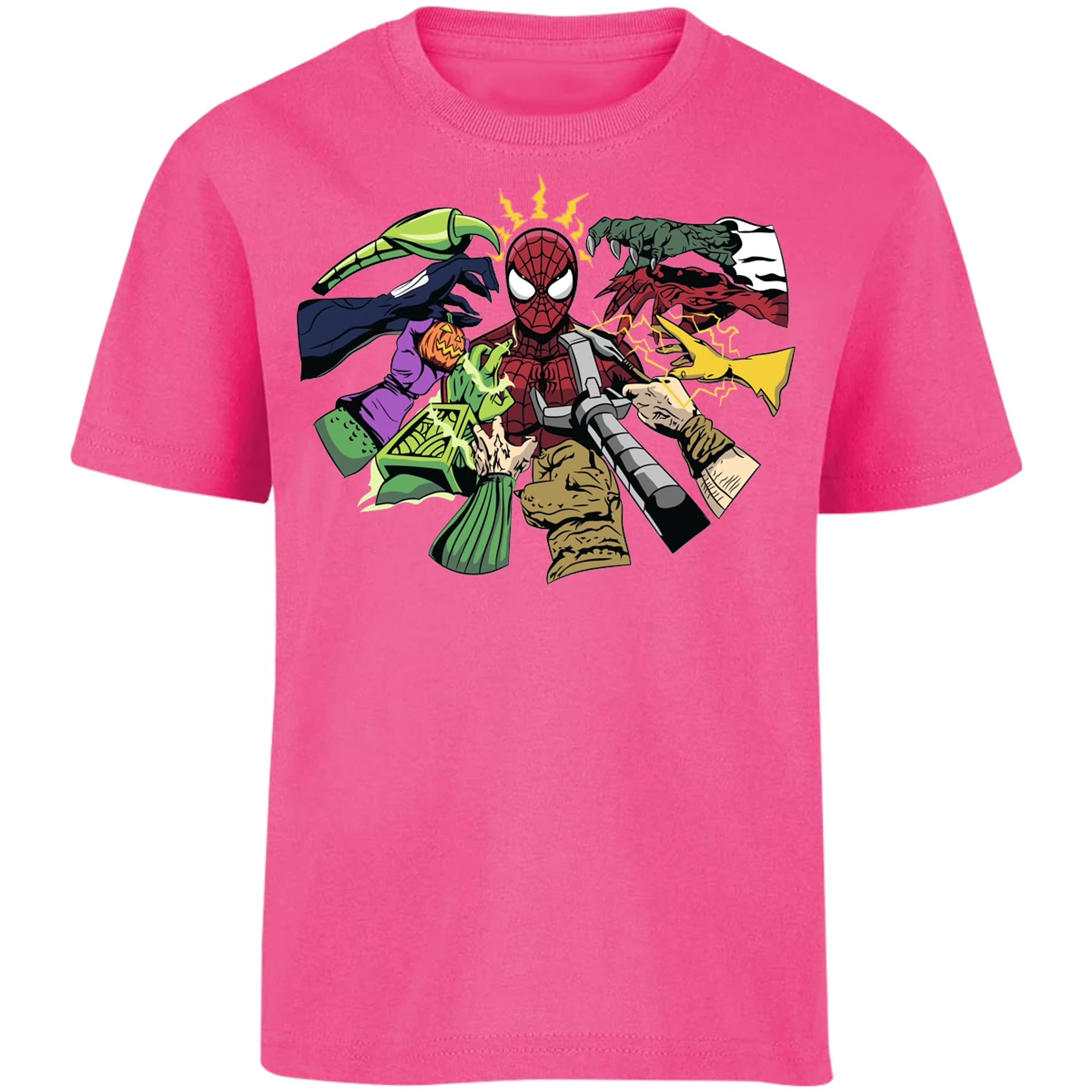 Playera Marvel Spiderman Manos Villanas para Niño 16