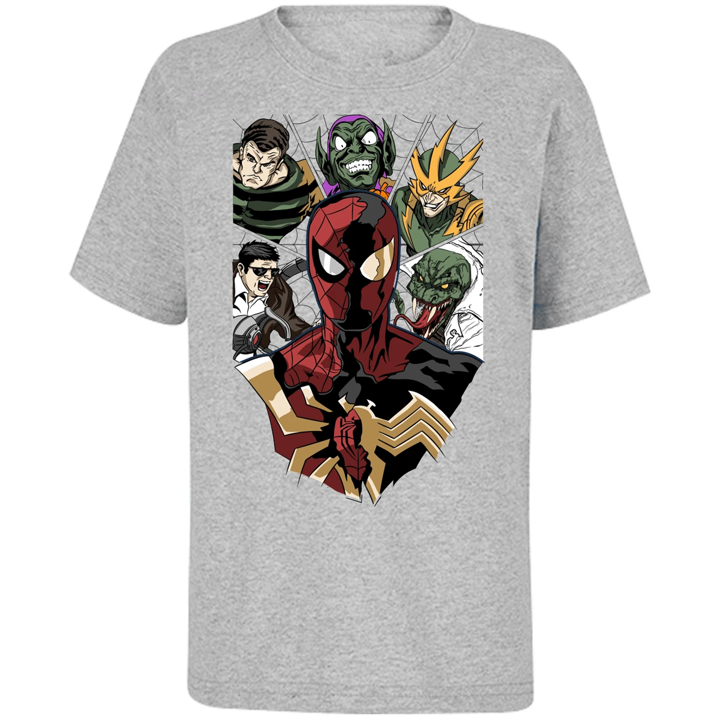 Playera Marvel Spiderman Vs Villanos para Niño 17