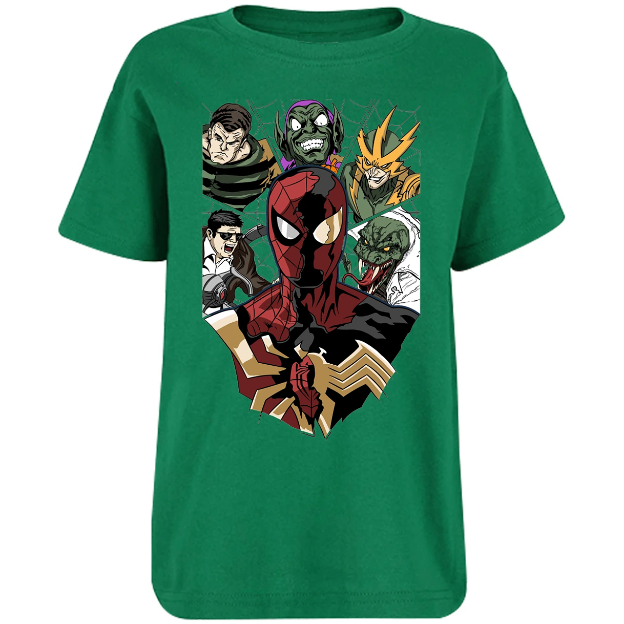 Playera Marvel Spiderman Vs Villanos para Niño 2