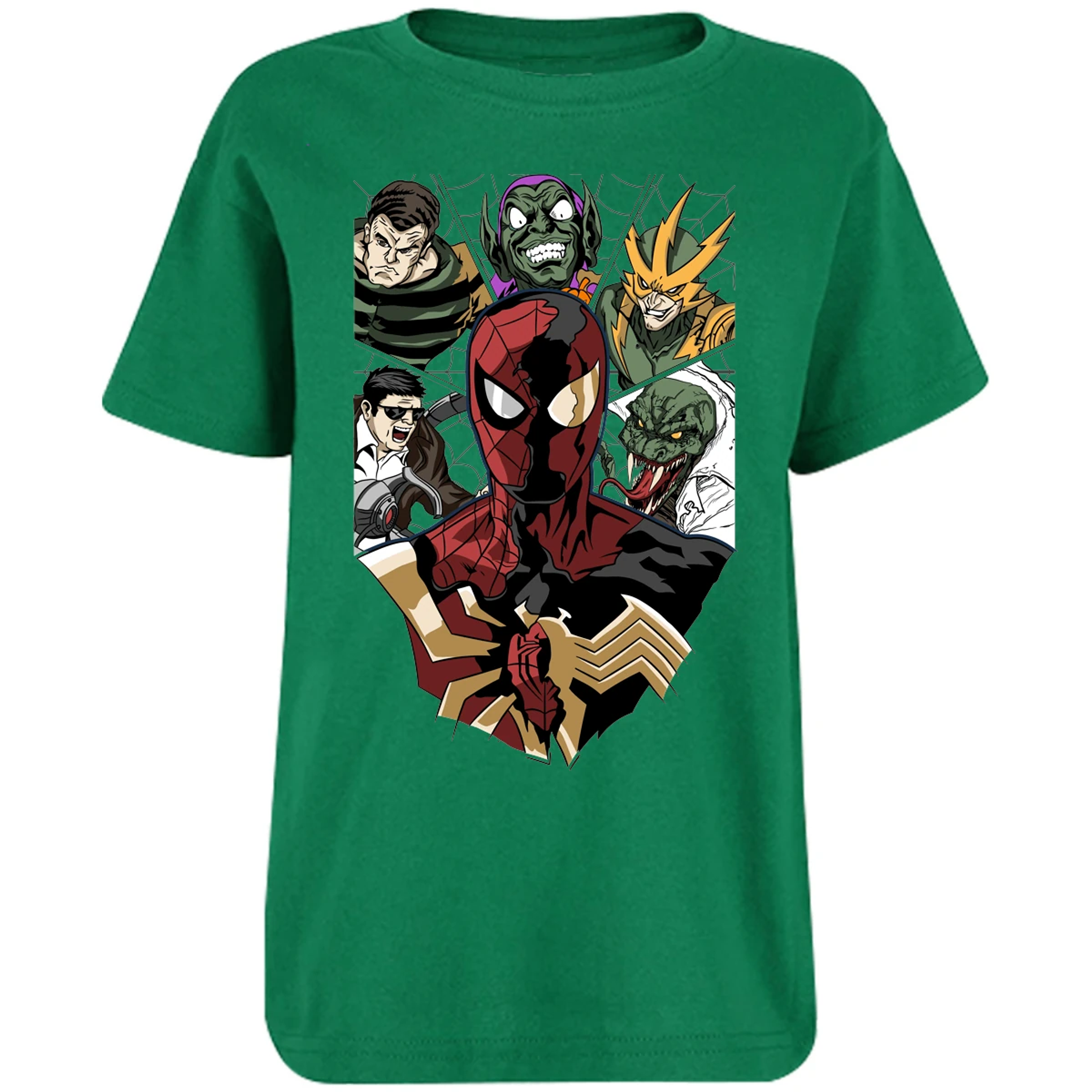 Playera Marvel Spiderman Vs Villanos para Niño 2