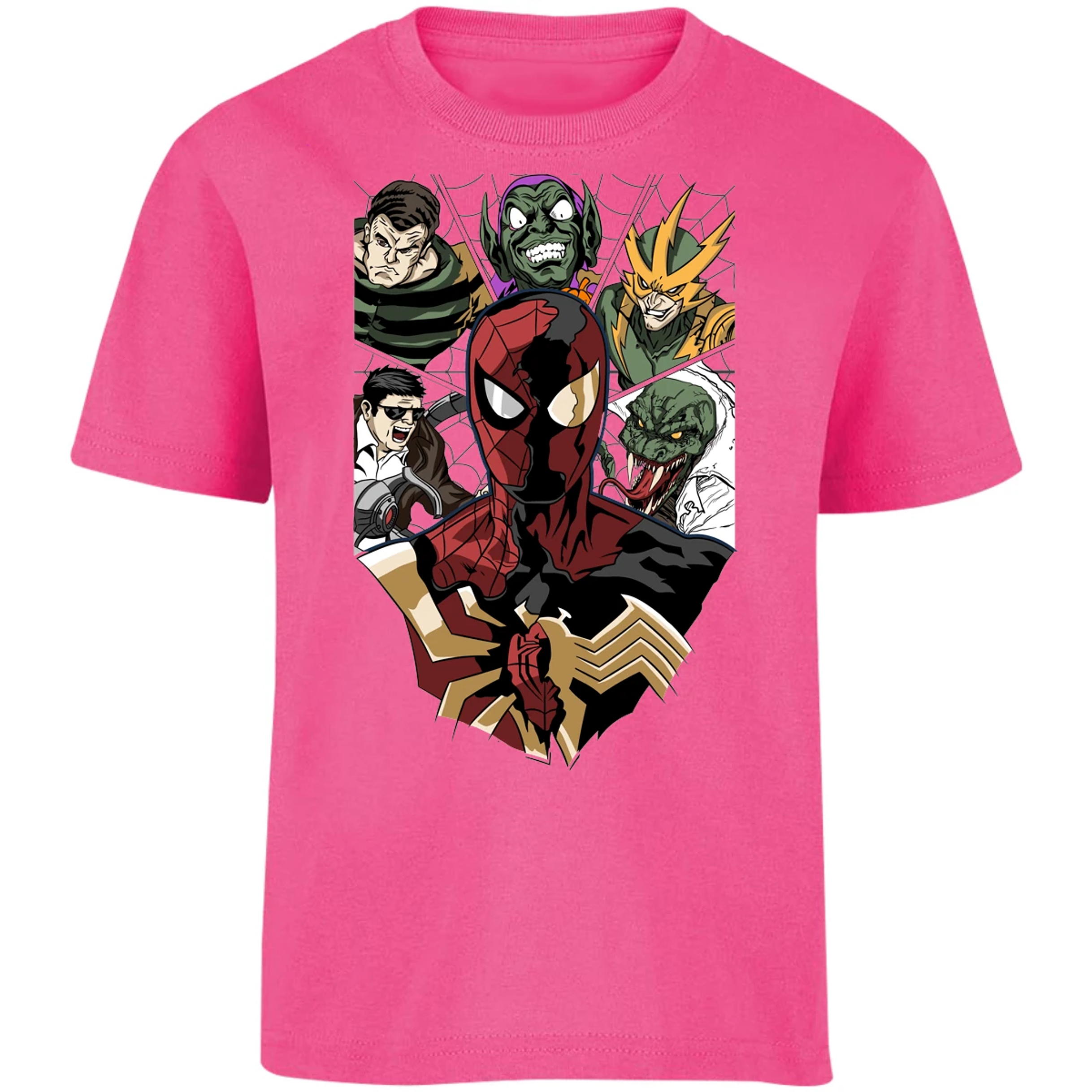 Playera Marvel Spiderman Vs Villanos para Niño 8