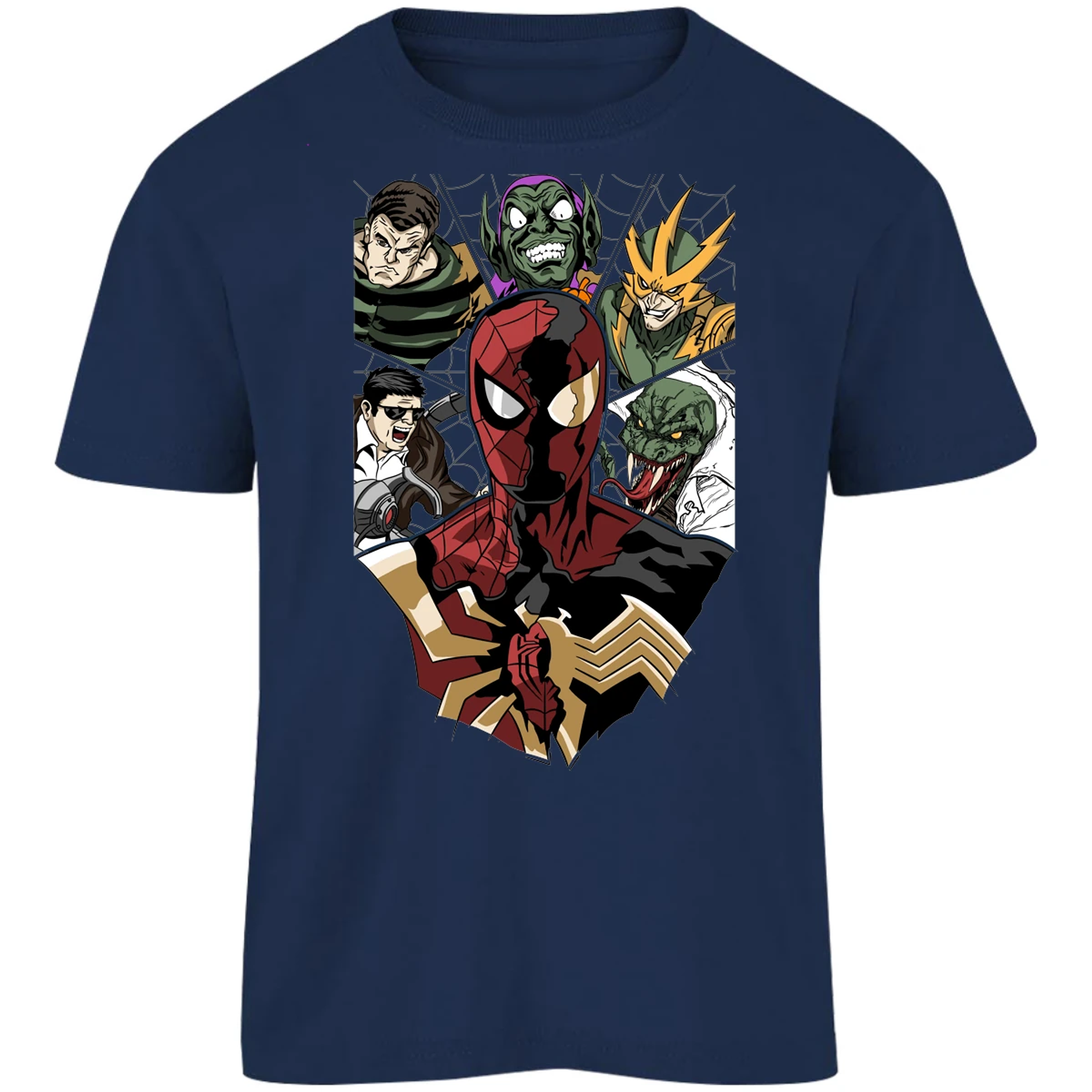 Playera Marvel Spiderman Vs Villanos para Niño 15