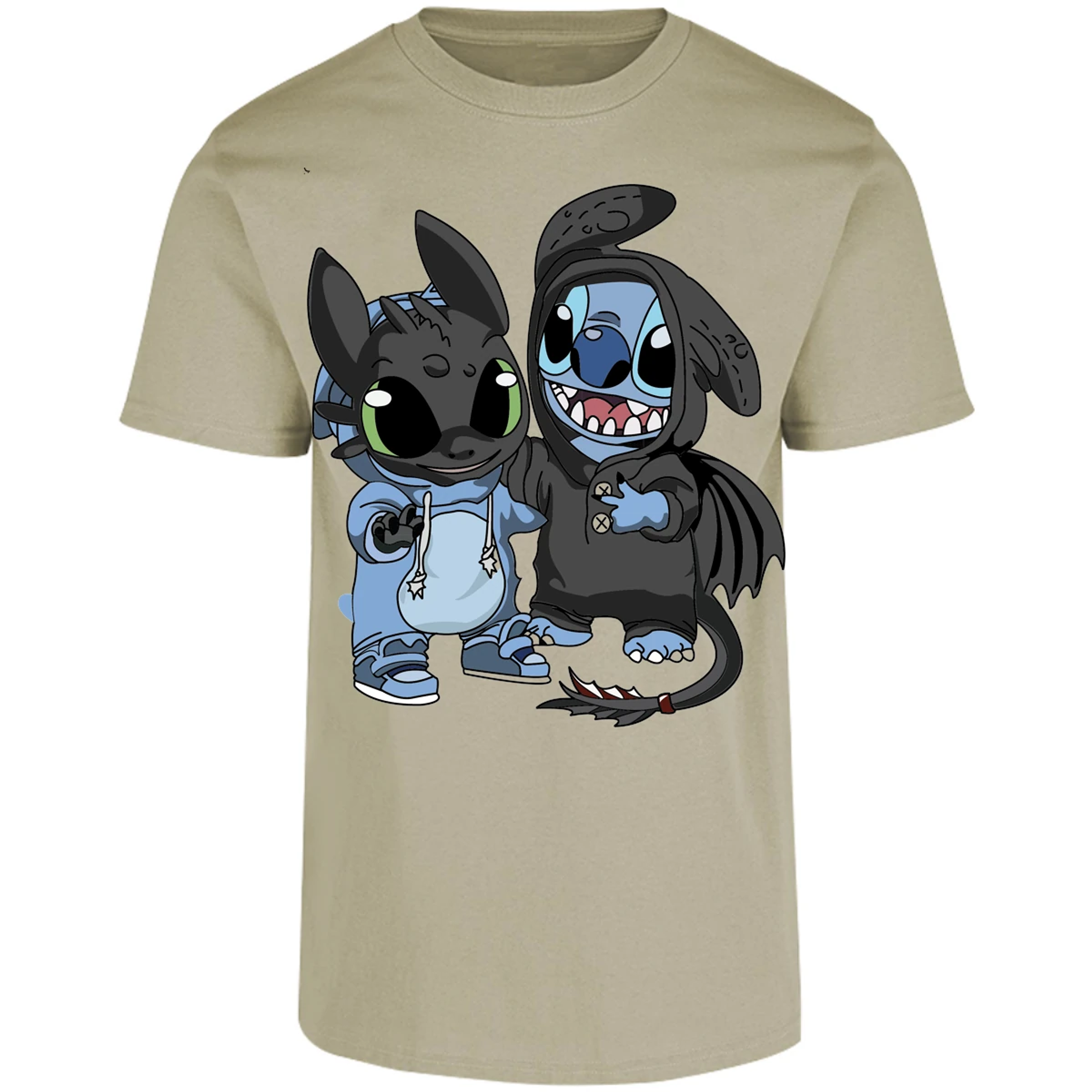 Playera Lilo Y Stitch Stitch Con Chimuelo para Adulto 7