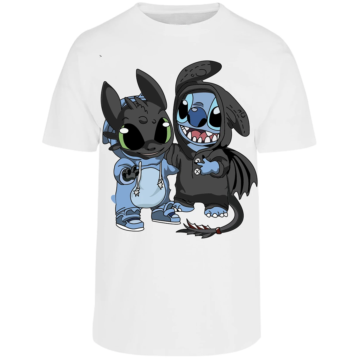 Playera Lilo Y Stitch Stitch Con Chimuelo para Adulto 14