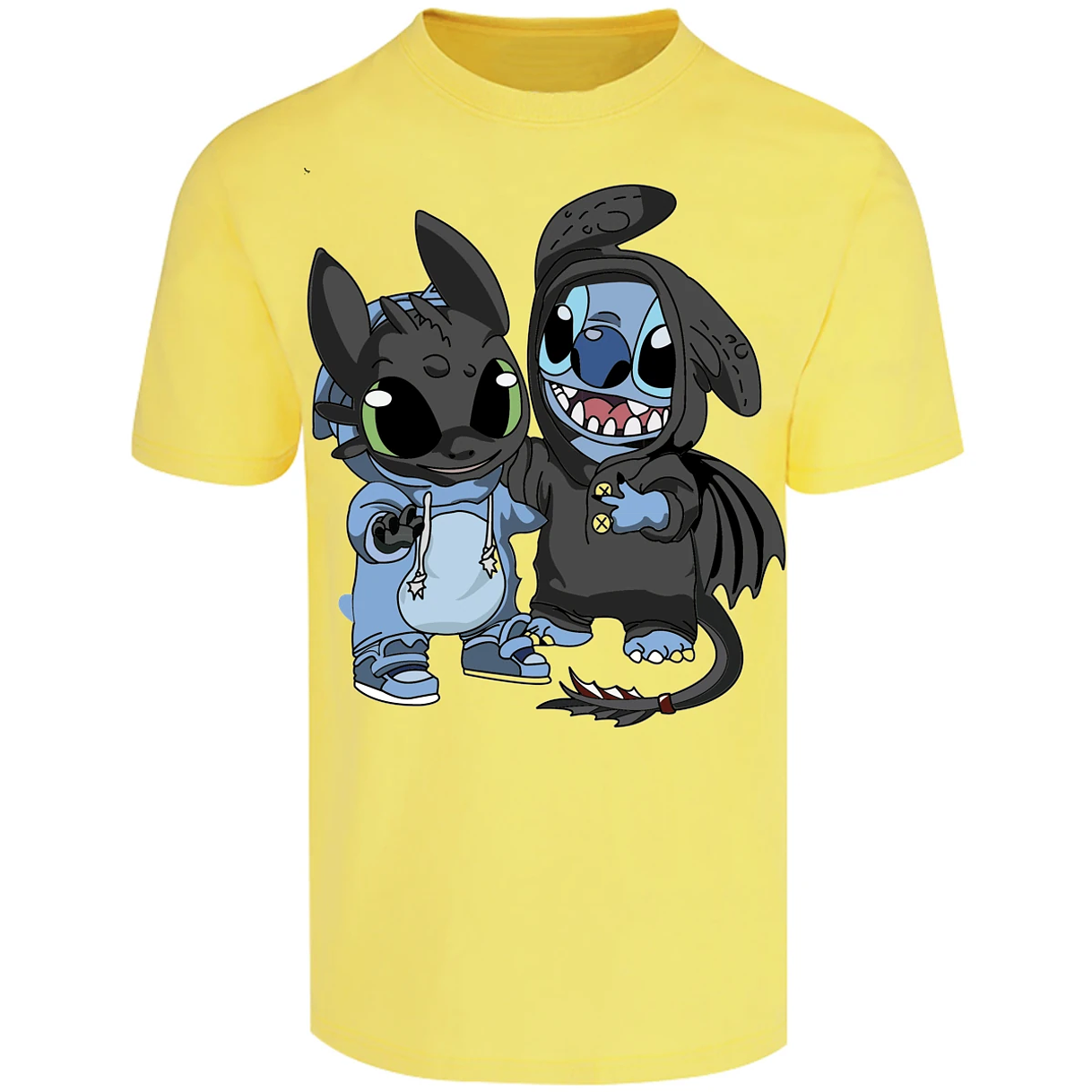 Playera Lilo Y Stitch Stitch Con Chimuelo para Adulto 11