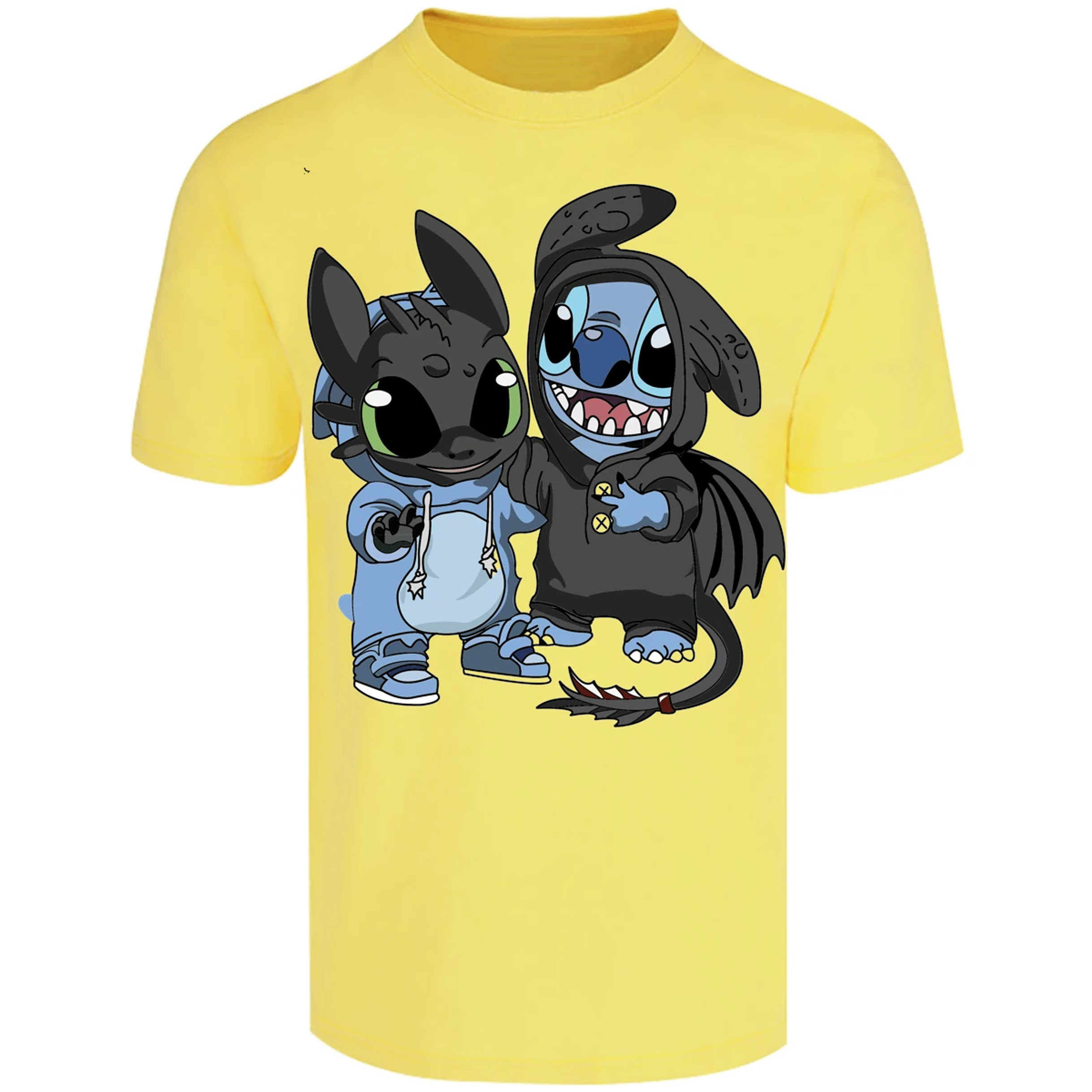 Playera Lilo Y Stitch Stitch Con Chimuelo para Adulto 11
