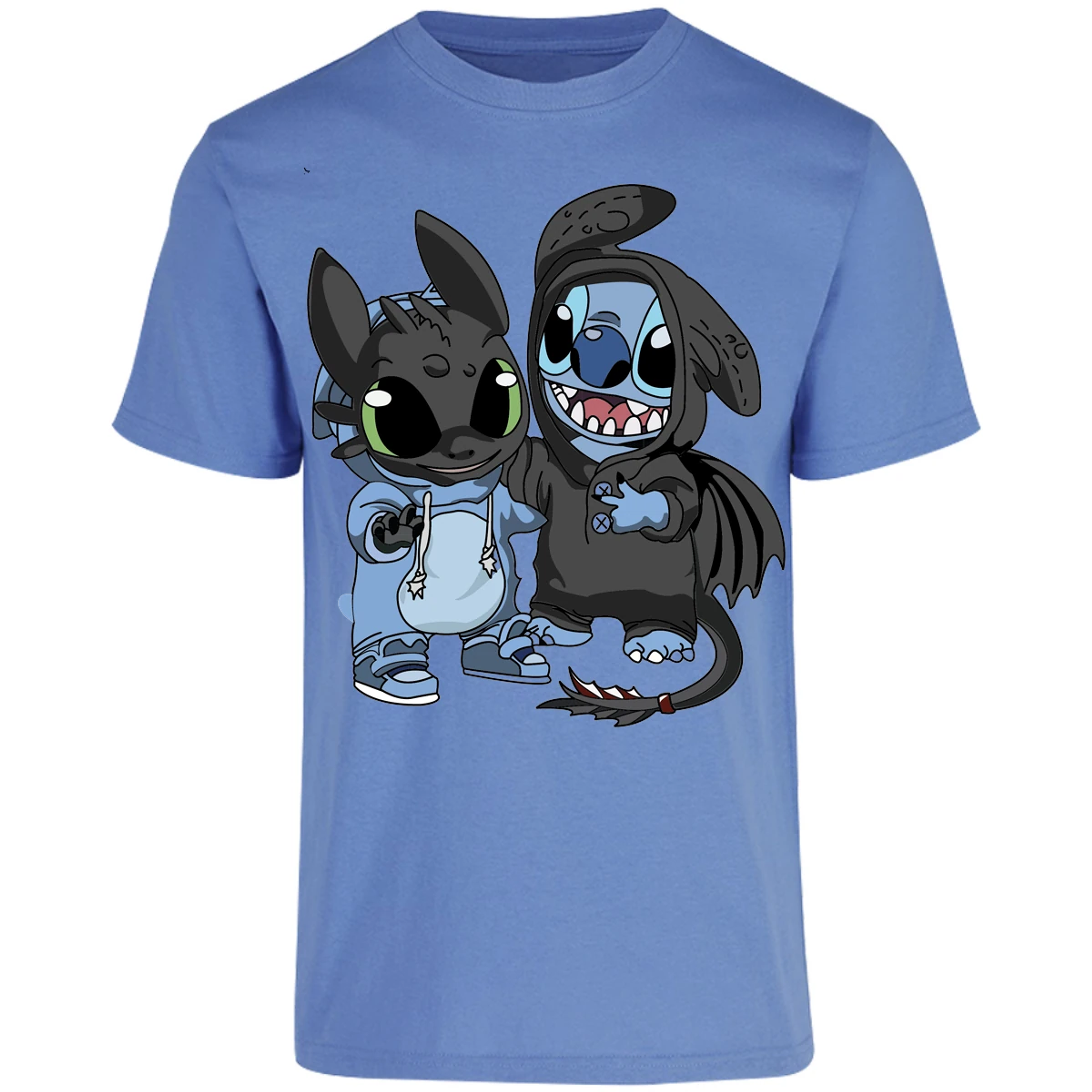 Playera Lilo Y Stitch Stitch Con Chimuelo para Adulto 6