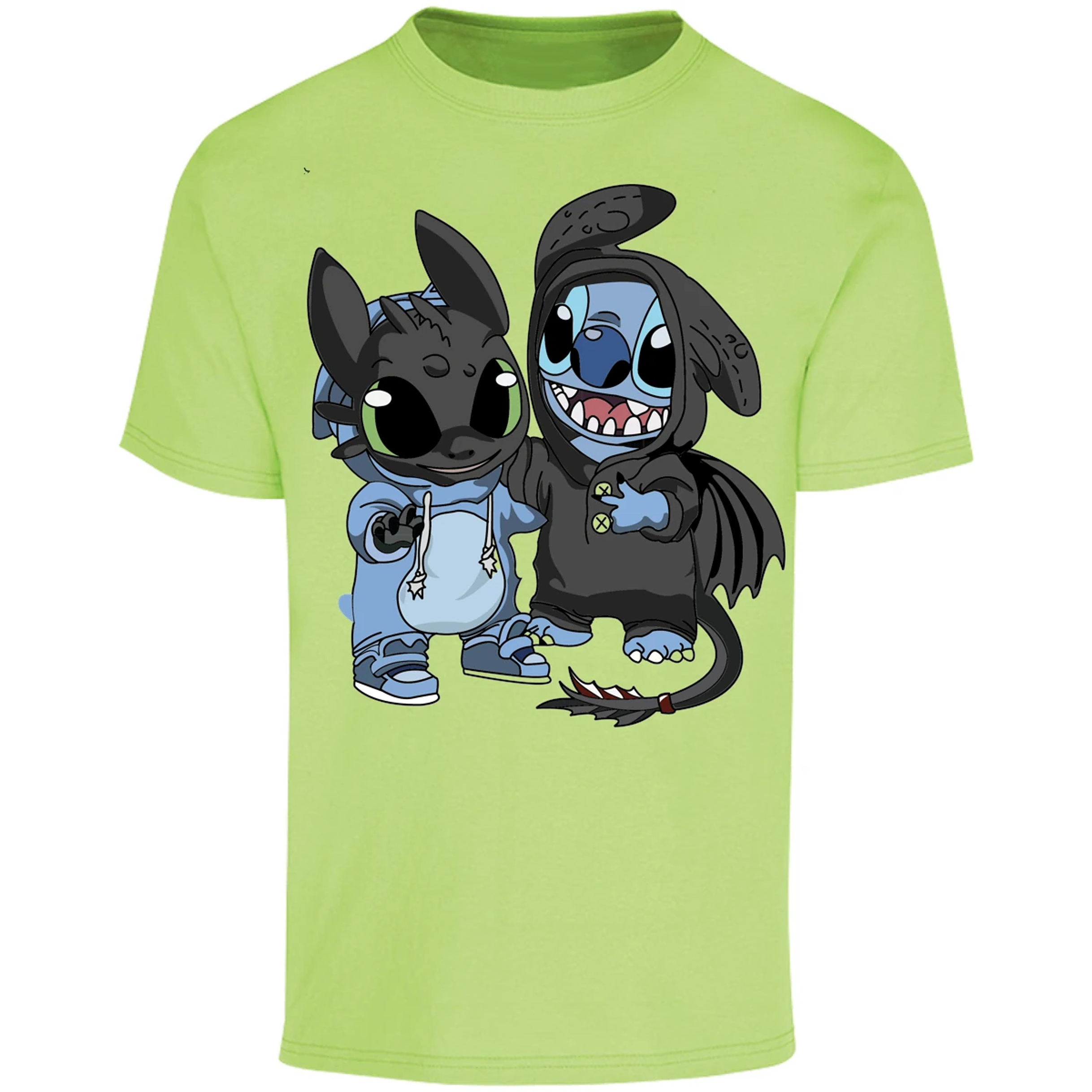 Playera Lilo Y Stitch Stitch Con Chimuelo para Adulto 2