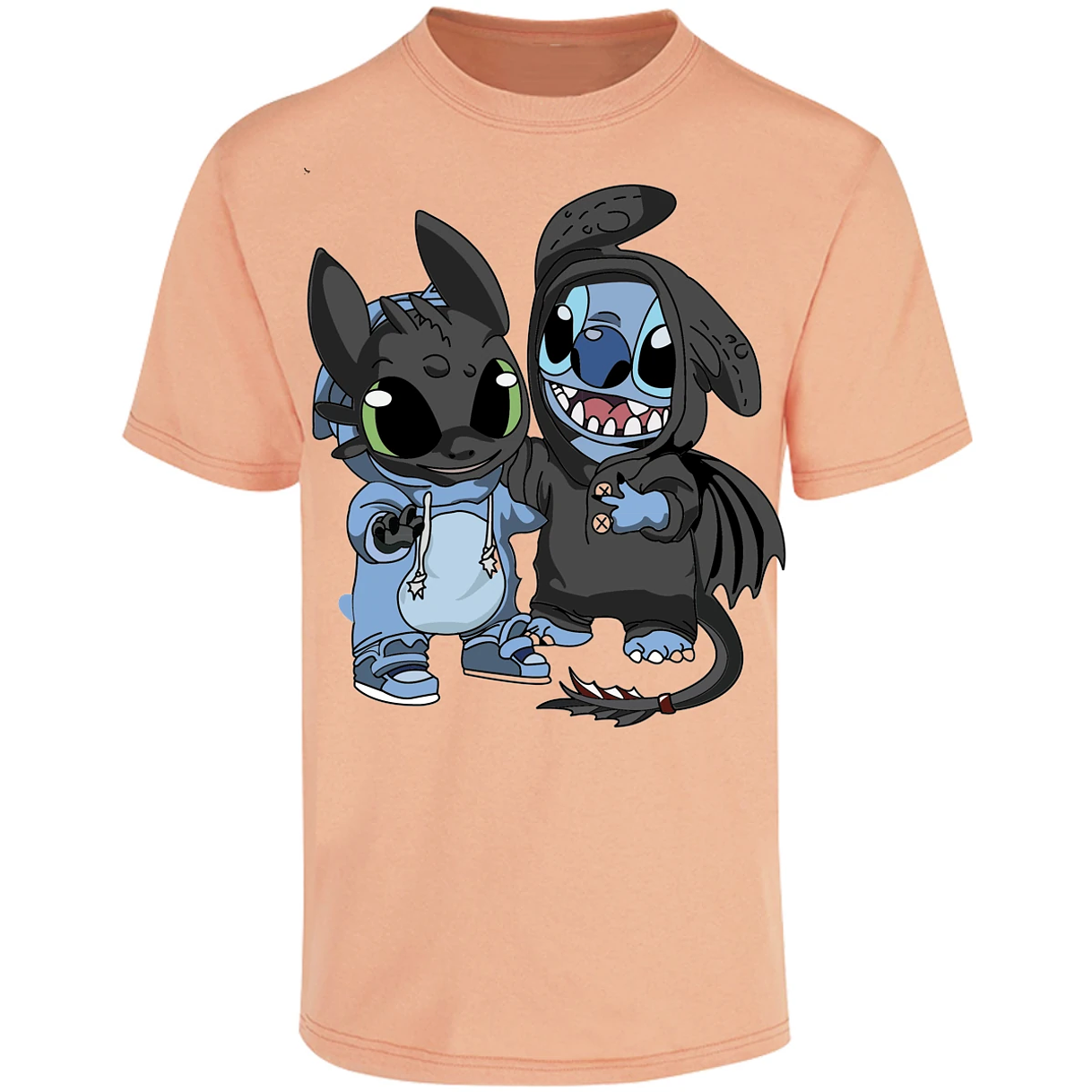 Playera Lilo Y Stitch Stitch Con Chimuelo para Adulto 19
