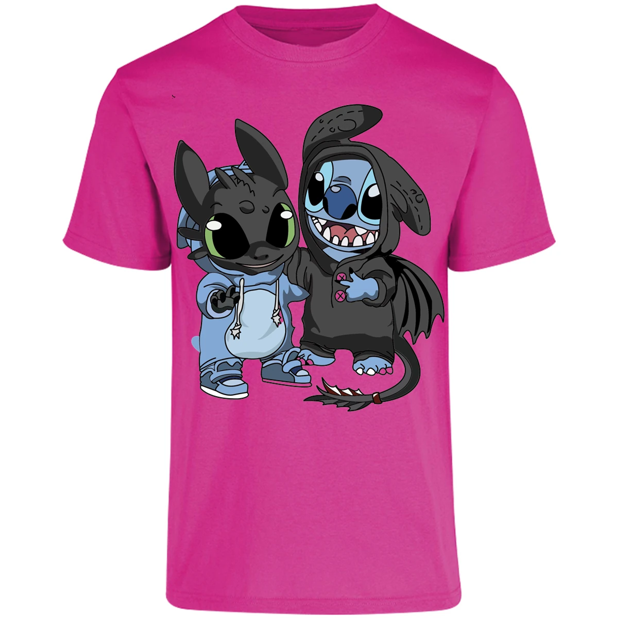 Playera Lilo Y Stitch Stitch Con Chimuelo para Adulto 17