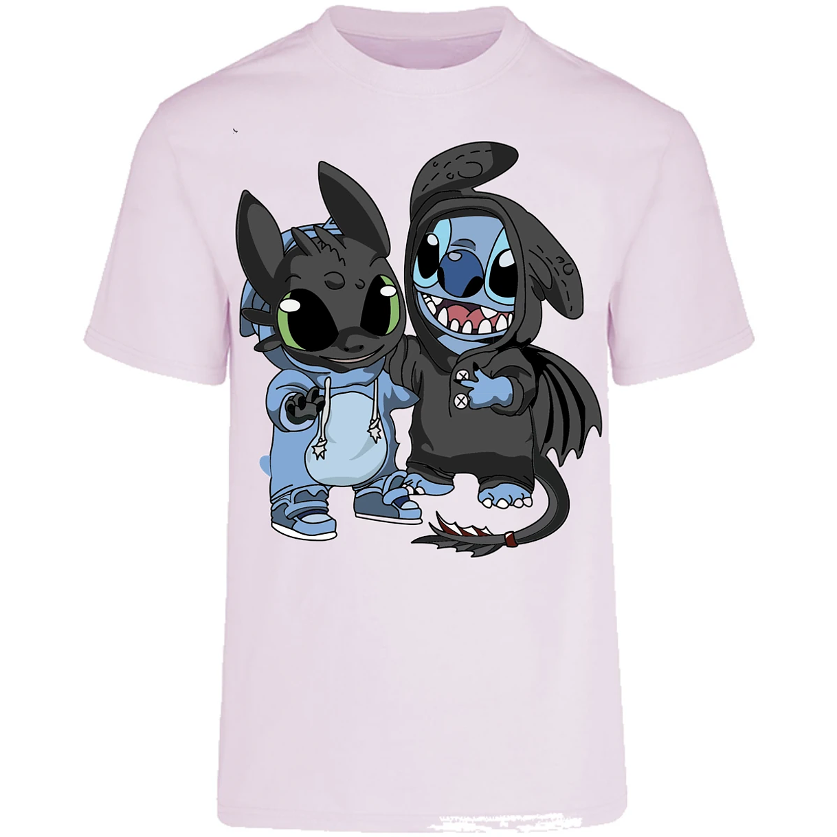 Playera Lilo Y Stitch Stitch Con Chimuelo para Adulto 12