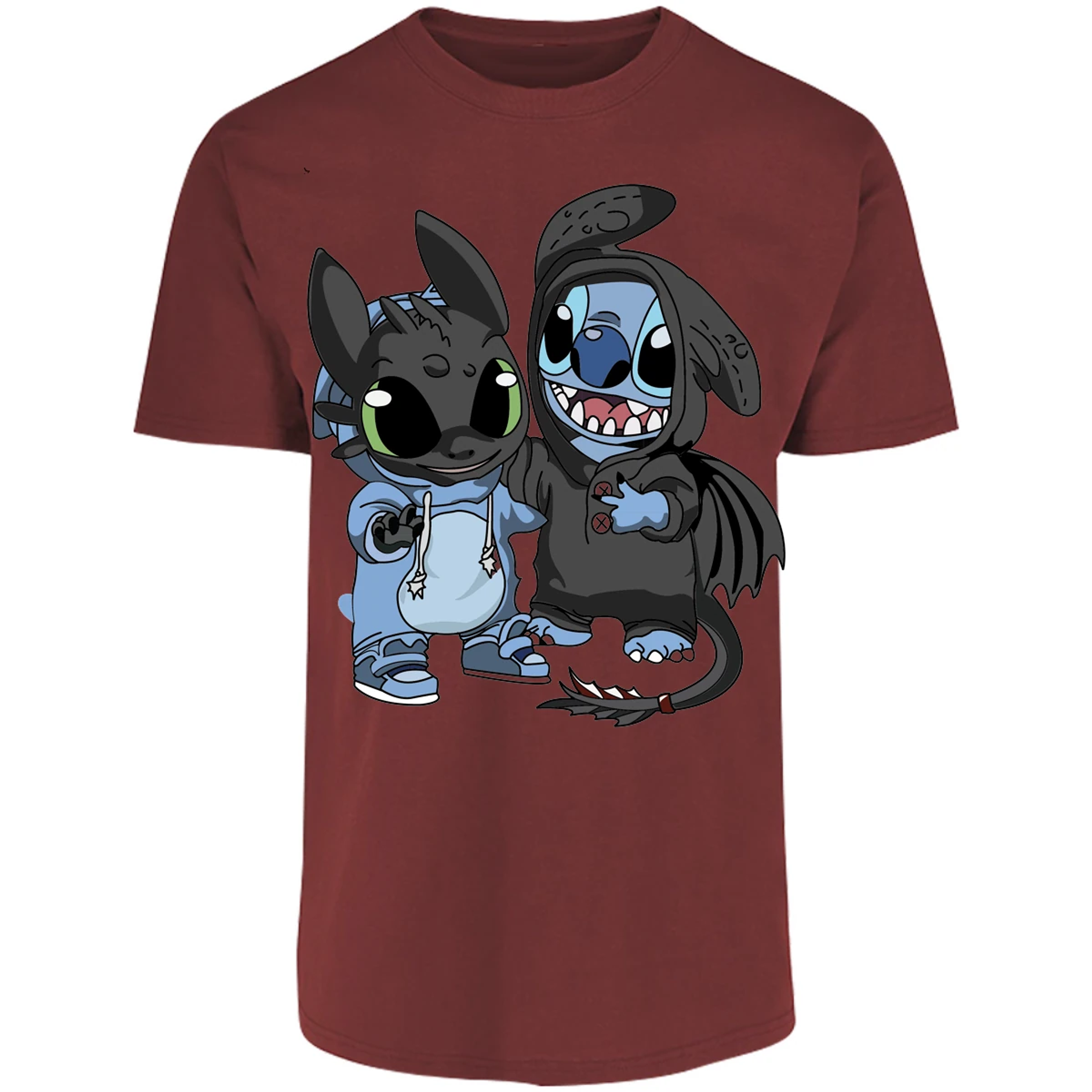 Playera Lilo Y Stitch Stitch Con Chimuelo para Adulto 13