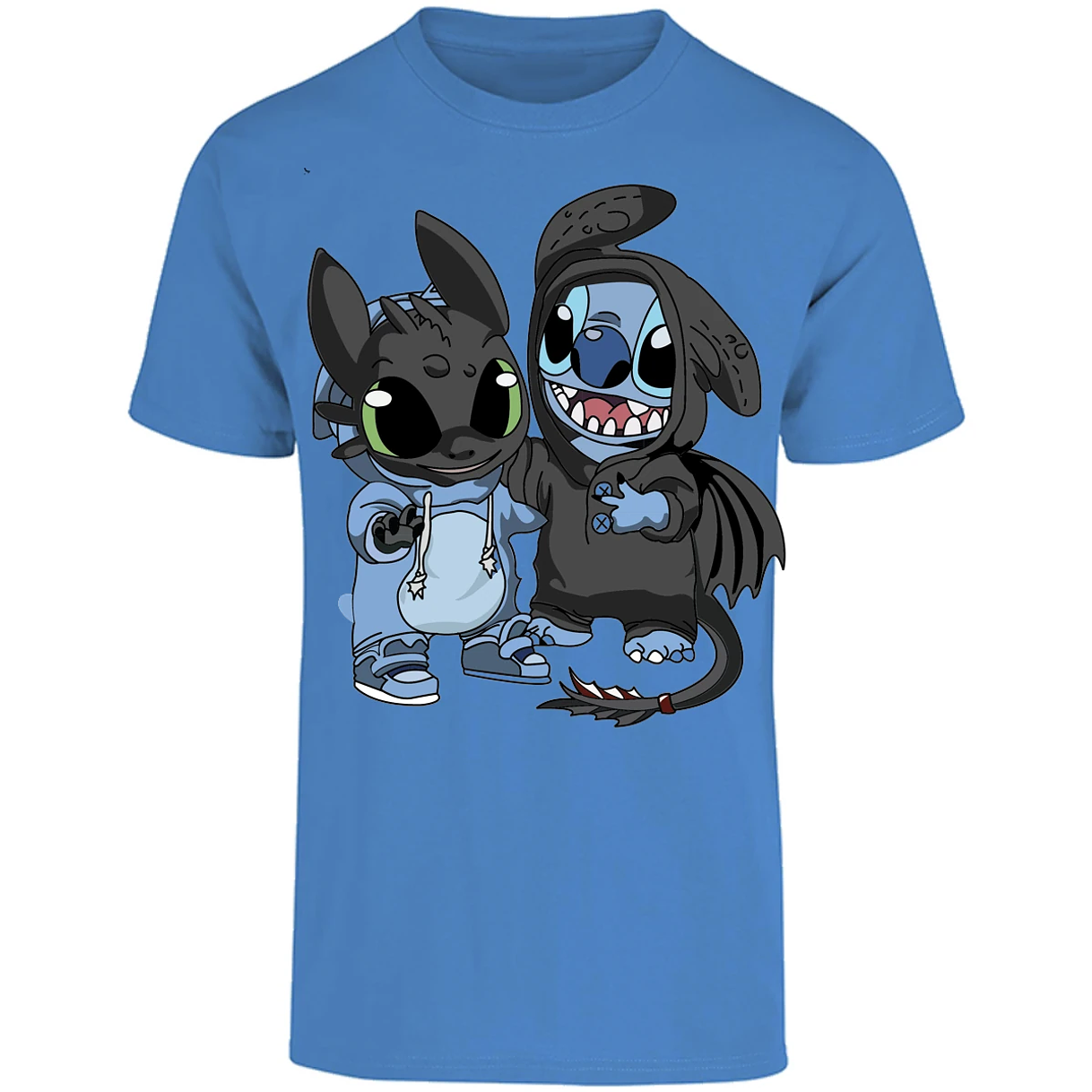 Playera Lilo Y Stitch Stitch Con Chimuelo para Adulto 27