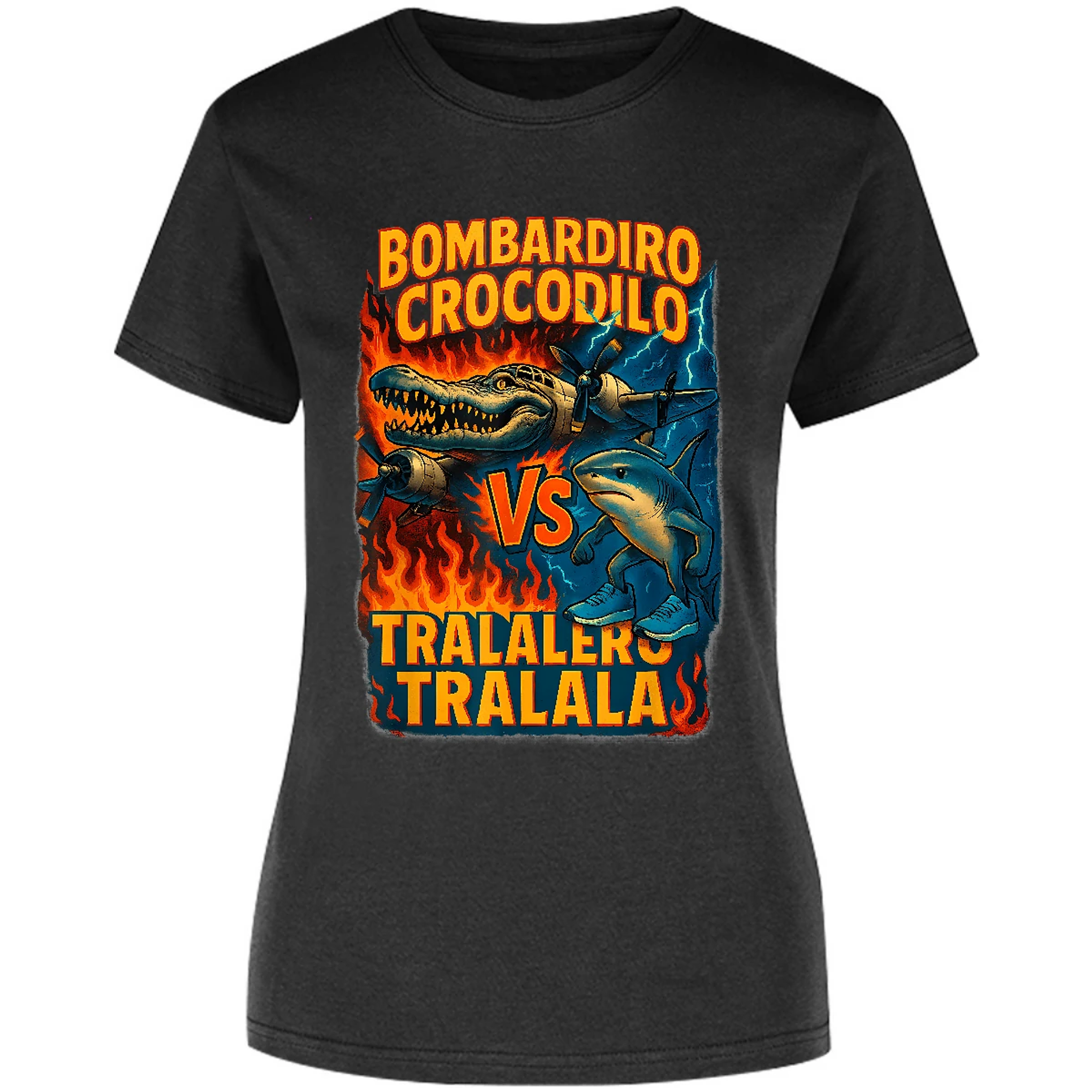 Blusa Memes Bombardiro Crocodilo Tralalero Tralal Blusa para Mujer 13